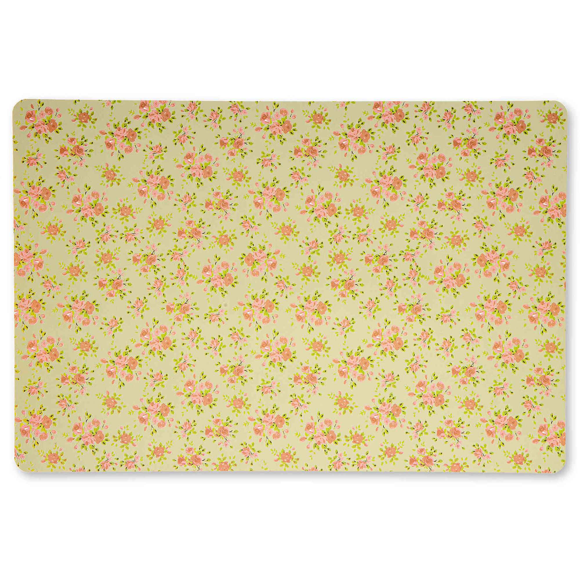 Individual 30x45cm Verde Flores