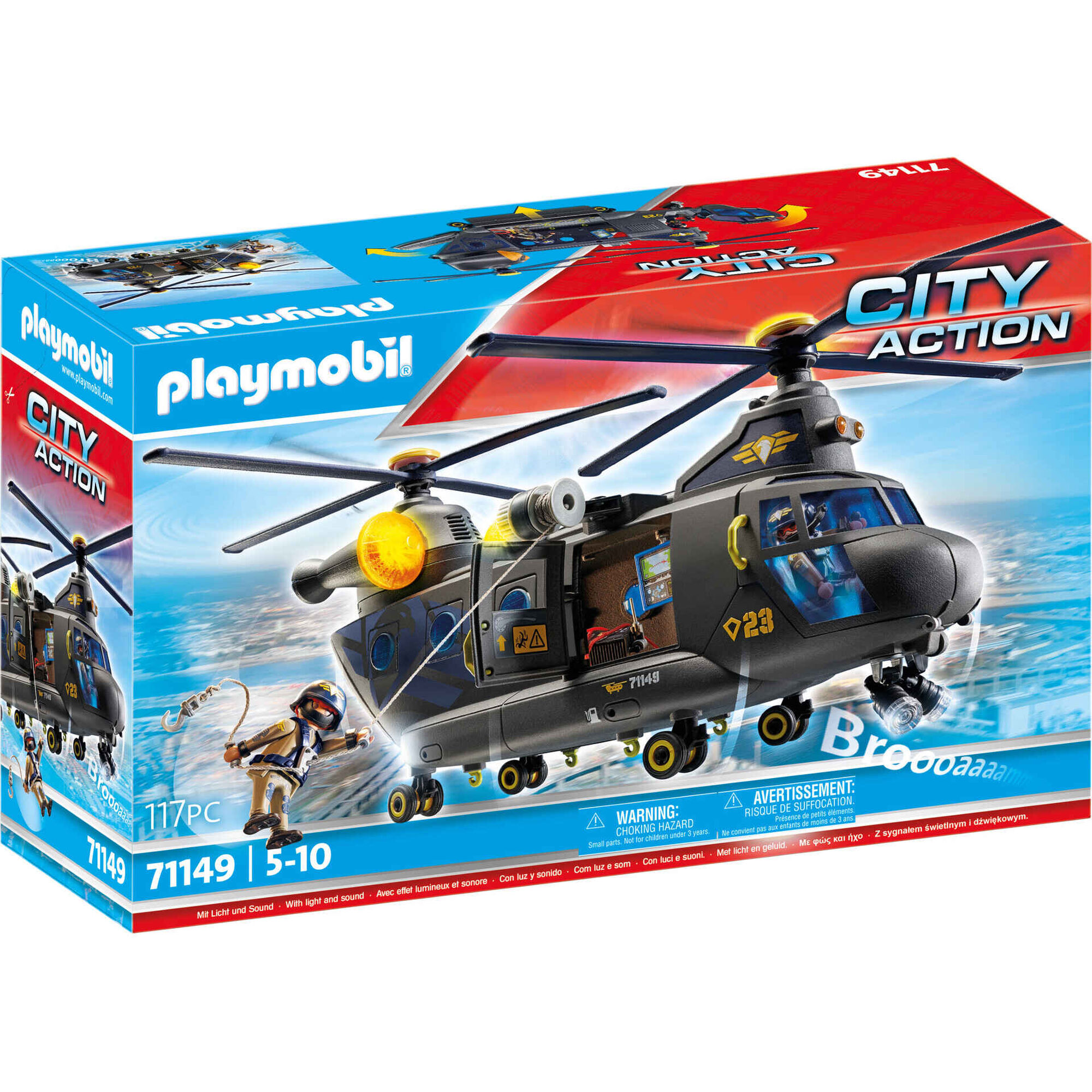 Playmobil - For&ccedil;as Especiais Helic&oacute;ptero Banana