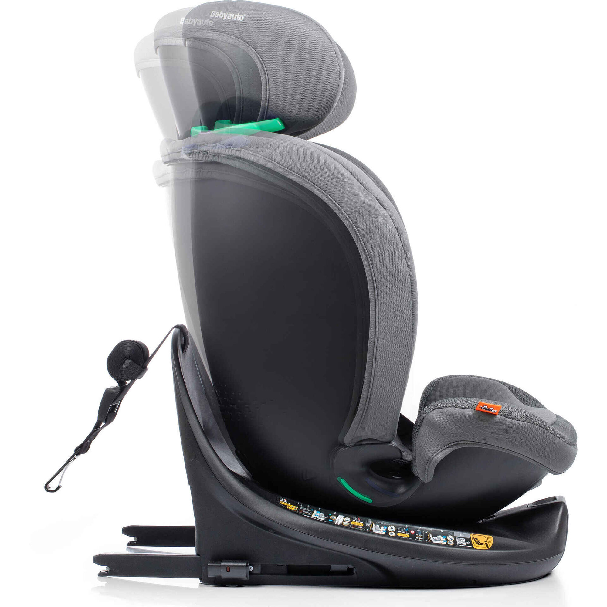 Cadeira Auto I-Size 40-150 Kanda Cinza Babyauto