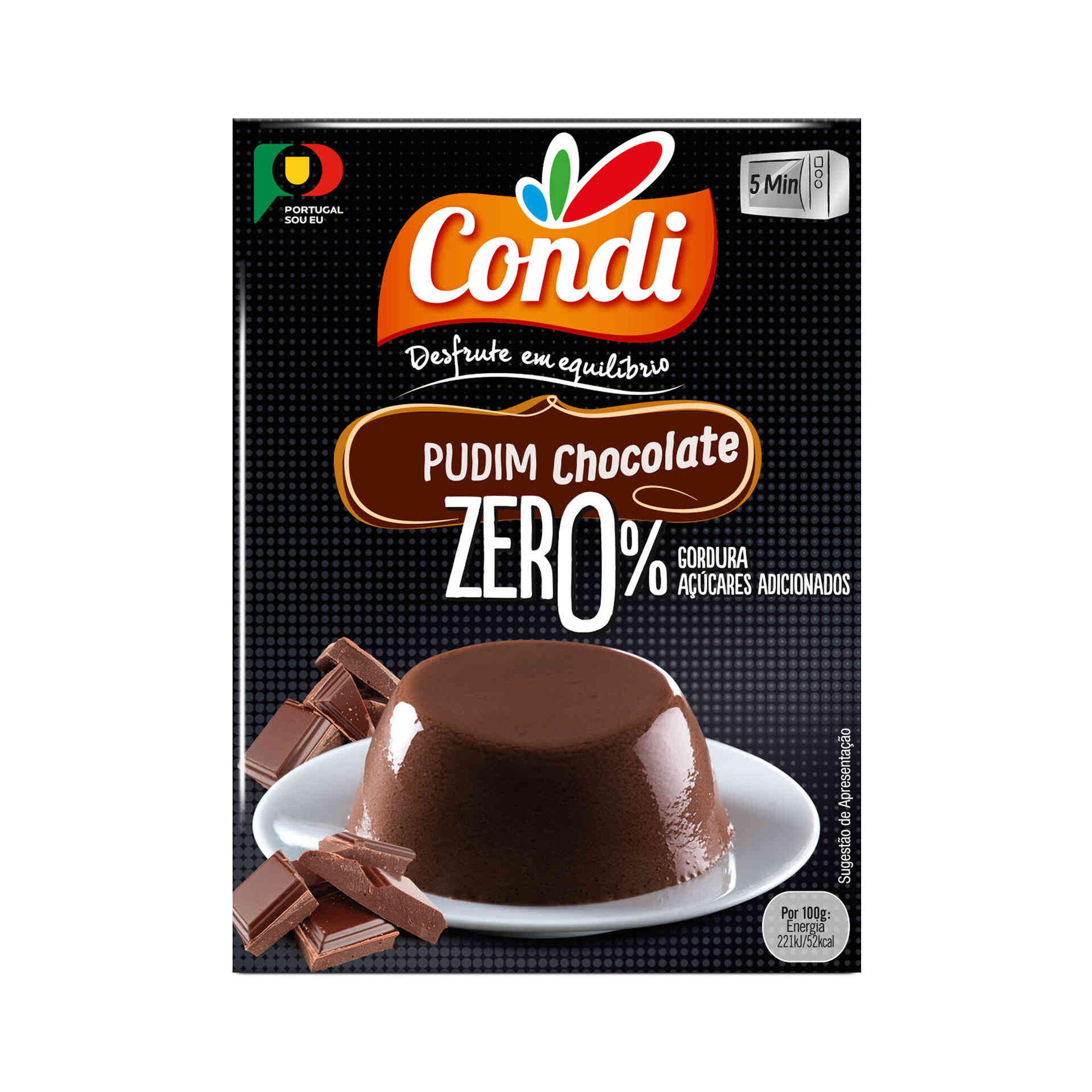 Pudim Zero% de Chocolate