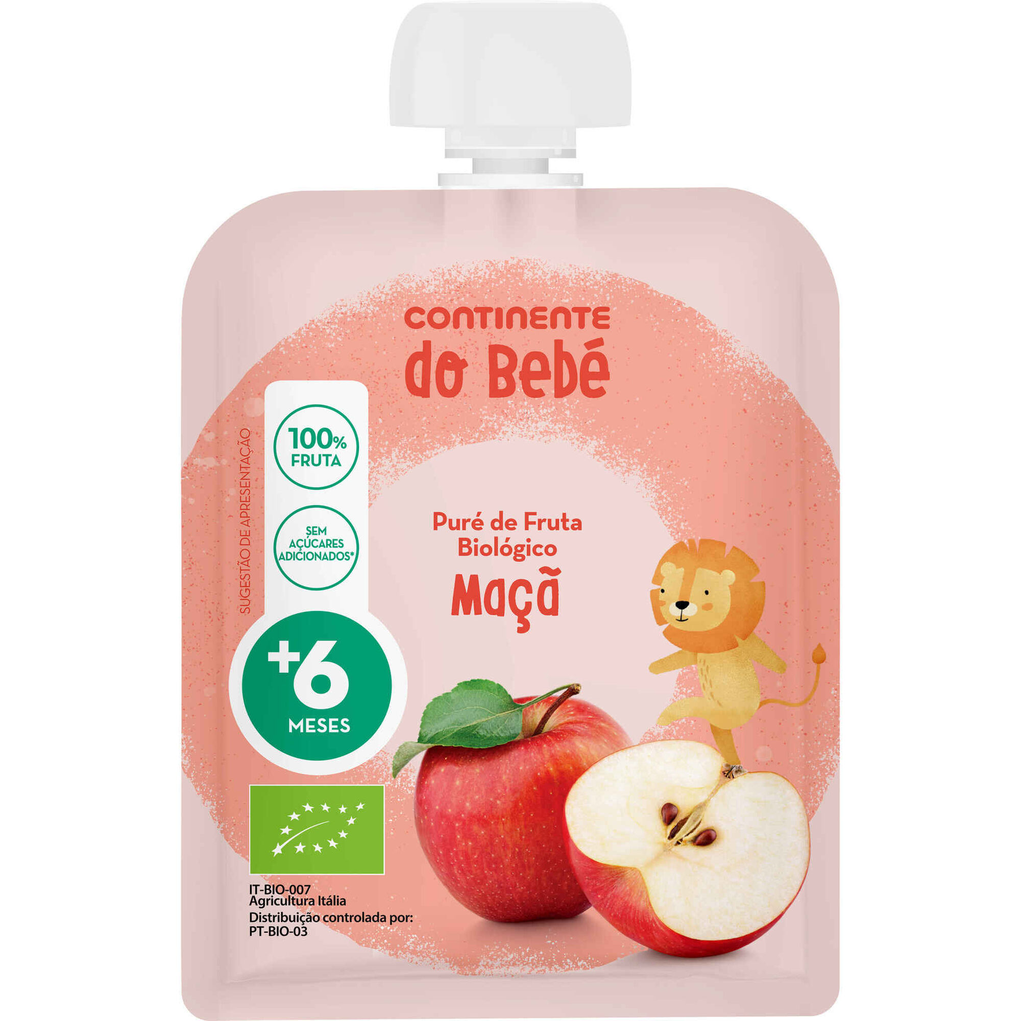 Saqueta de Fruta Maçã +6M