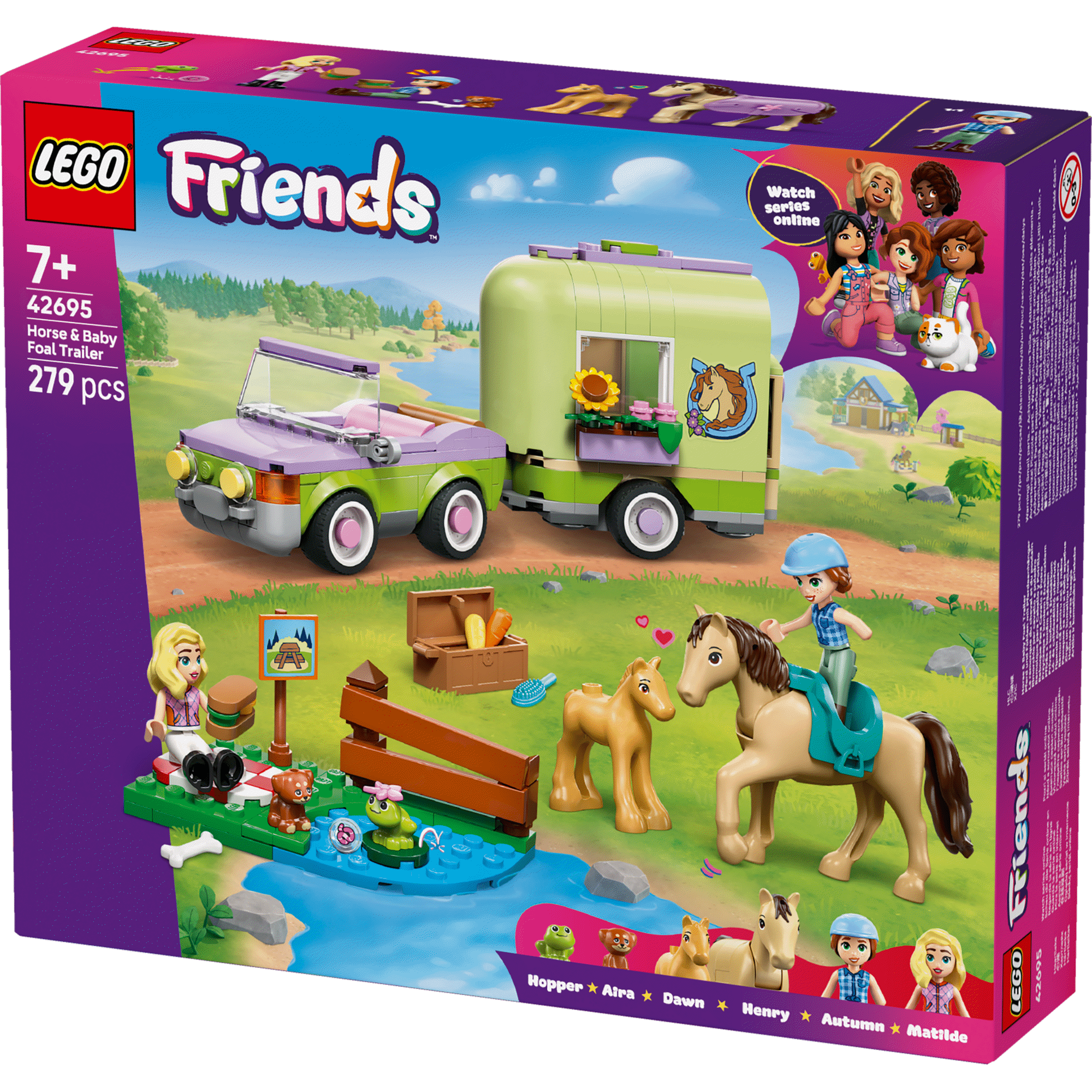 LEGO Friends - Reboque Para Cavalo e Potro - 42695
