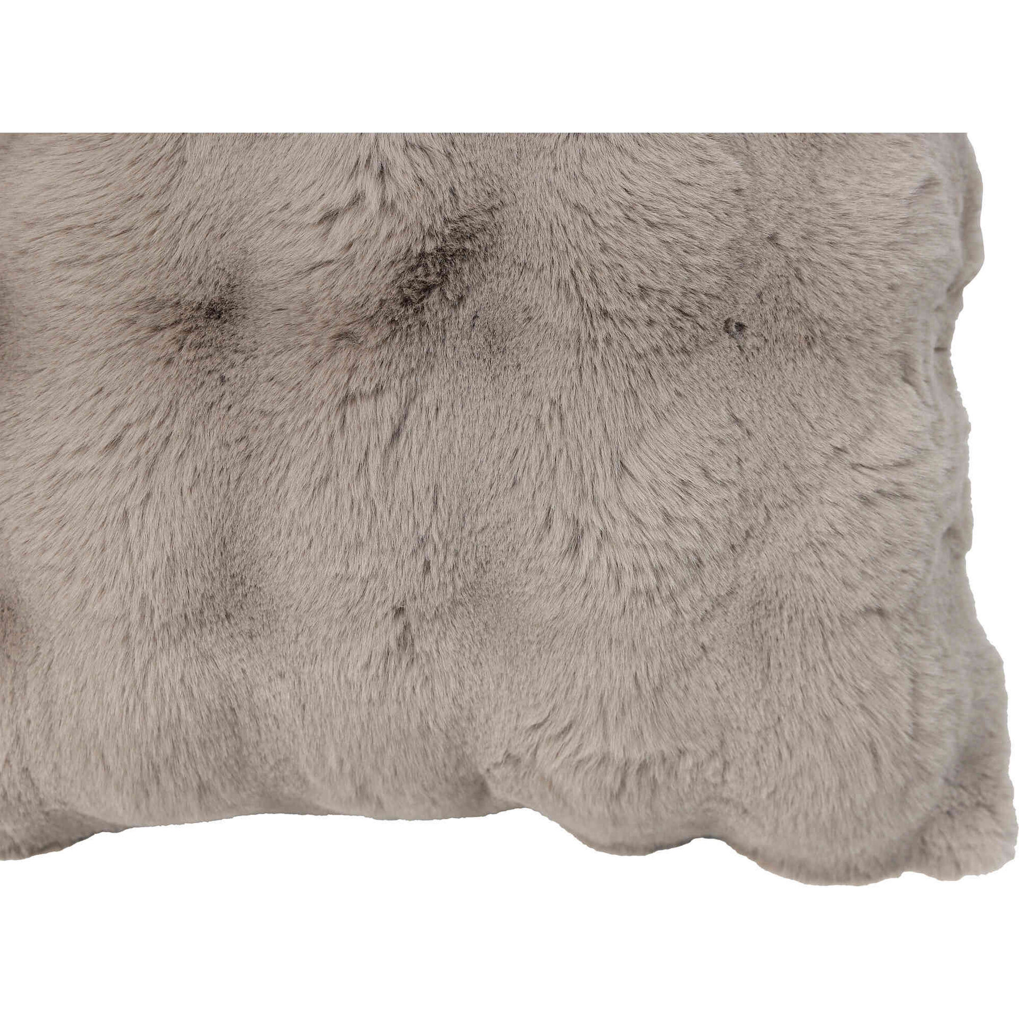 Almofada 45x45cm Pelo Taupe Kasa