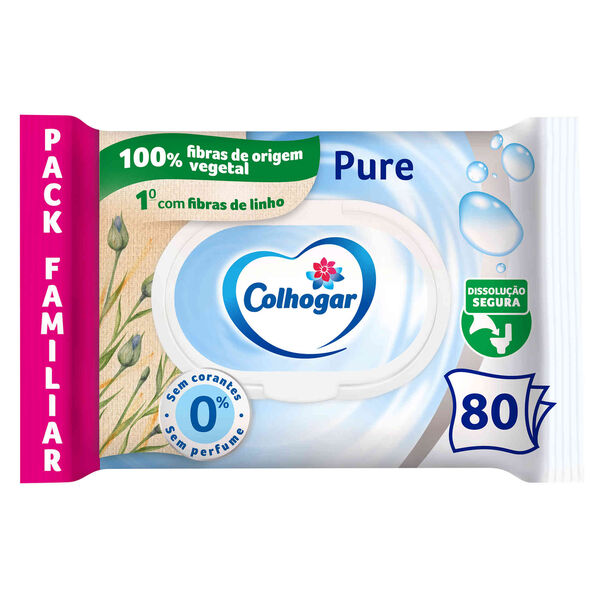 Papel Higiénico Húmido Pure Colhogar