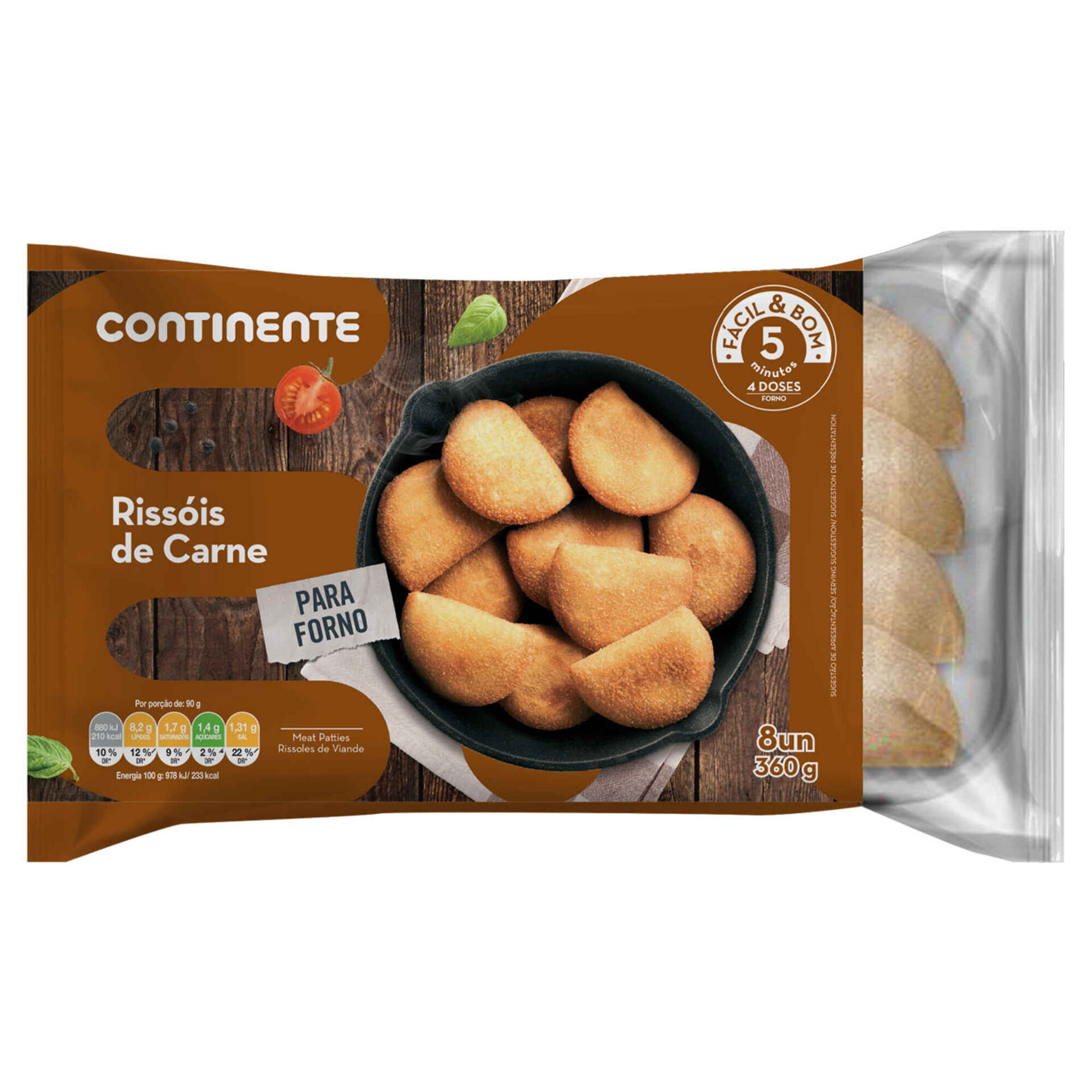 Rissóis de Carne Pré-Fritos