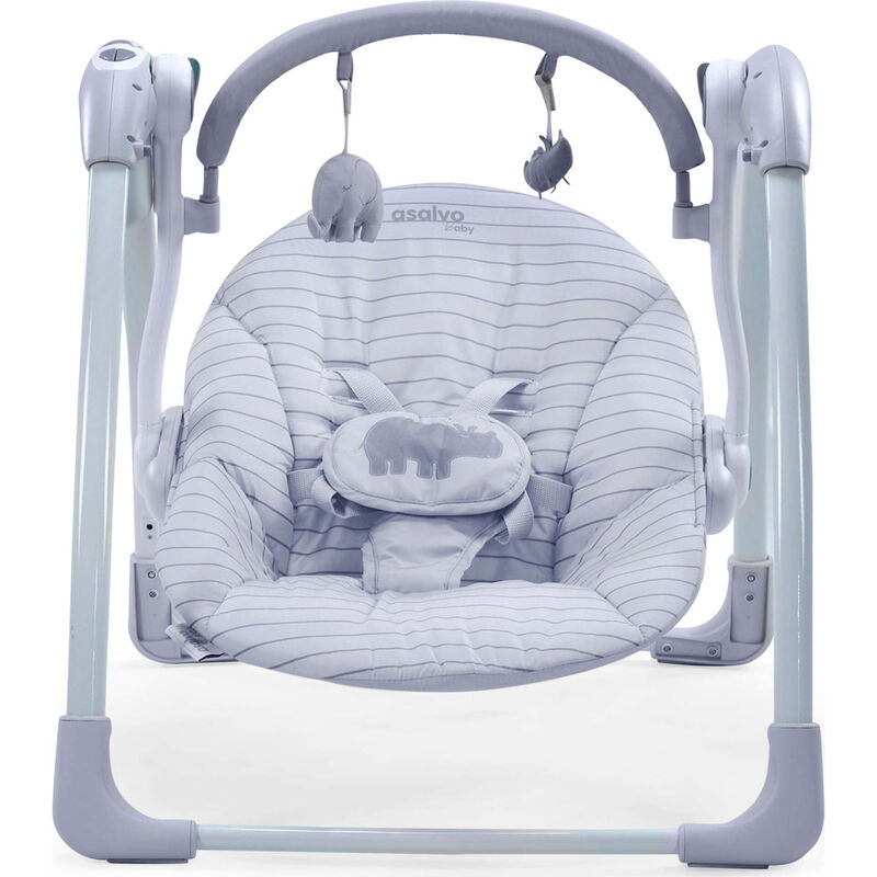 Cadeira de Repouso com Música Cinza Hippo Asalvo