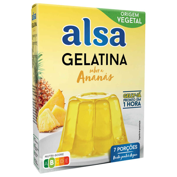 Gelatina em Pó de Ananás Gelly-Já Alsa