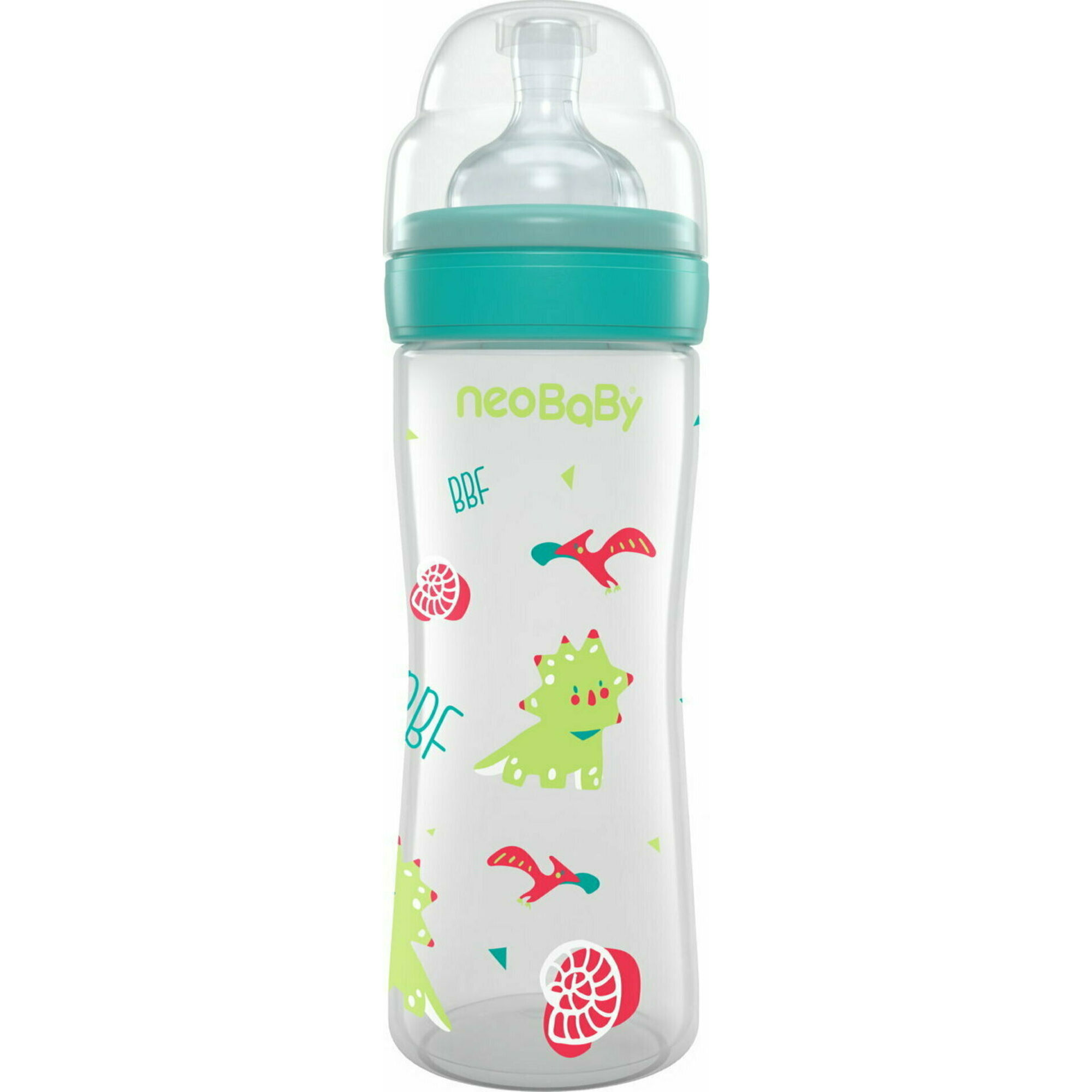 Biberão 250ml Silicone Verde Dino
