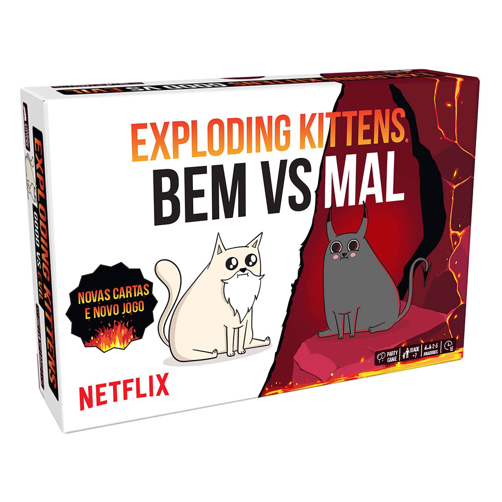 Jogo Exploding Kittens Bem vs Mal