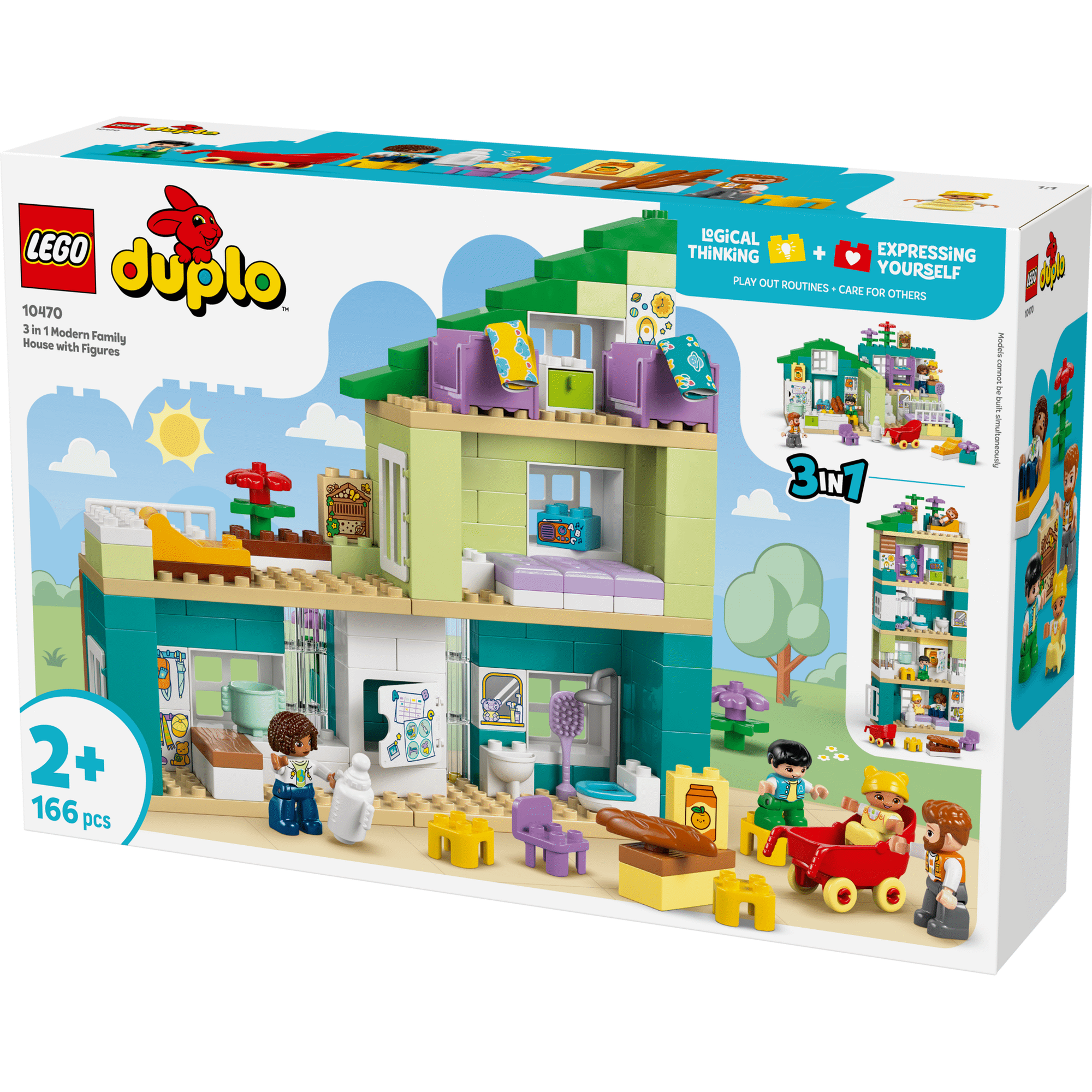 LEGO Duplo - Casa de Fam&iacute;lia Moderna 3 em 1 com Figuras - 10470