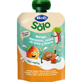 Saqueta de Fruta Manga, Ma&ccedil;&atilde;, Leite de Coco e Aveia Hero Solo