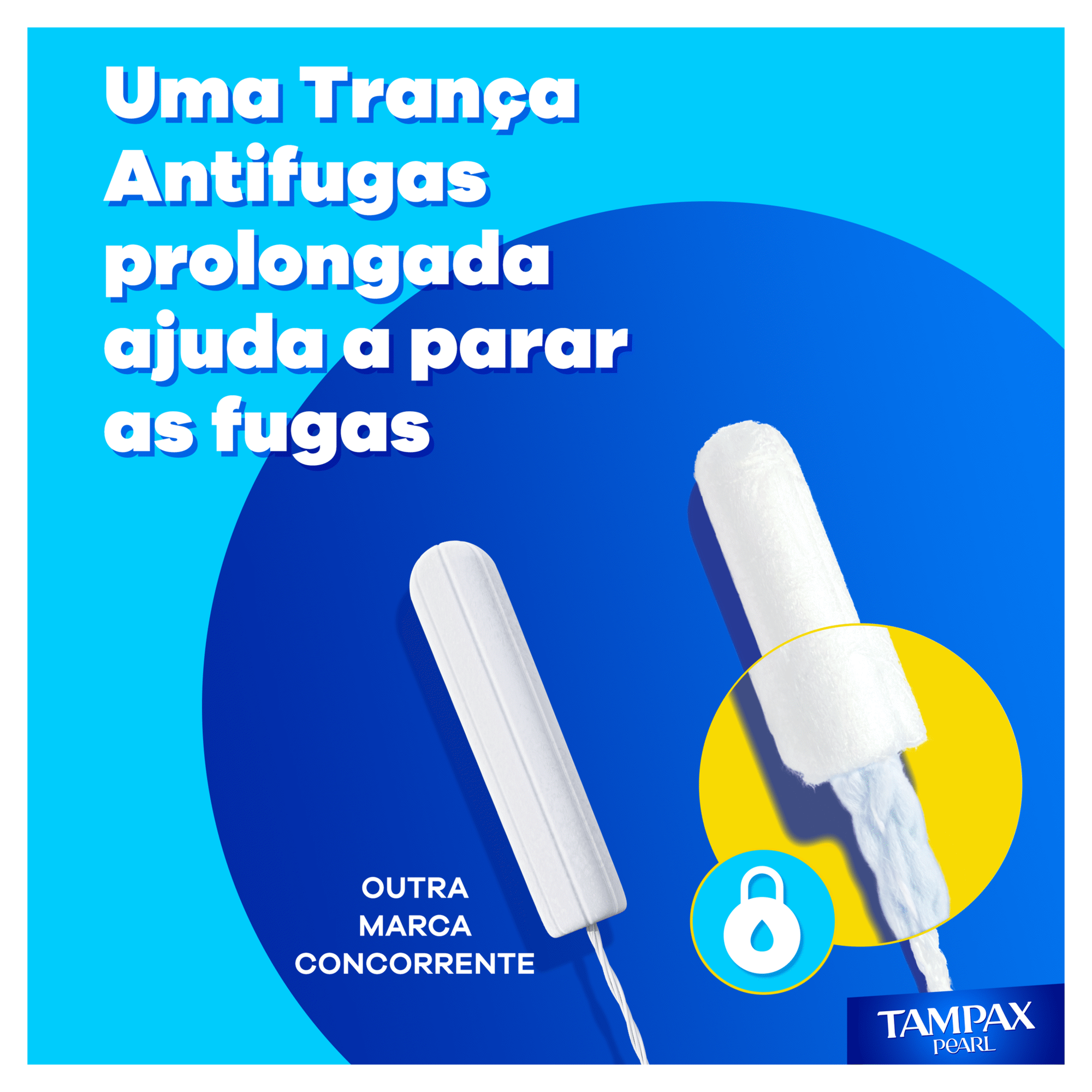 Tamp&otilde;es Pearl Compak Regular Com Aplicador Tampax