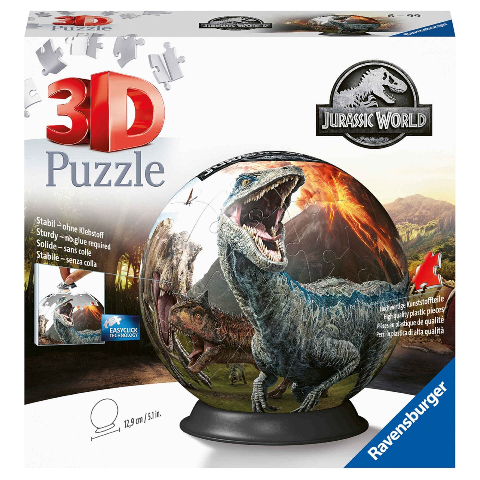 Puzzleball 3D Jurassic World 72 Peças