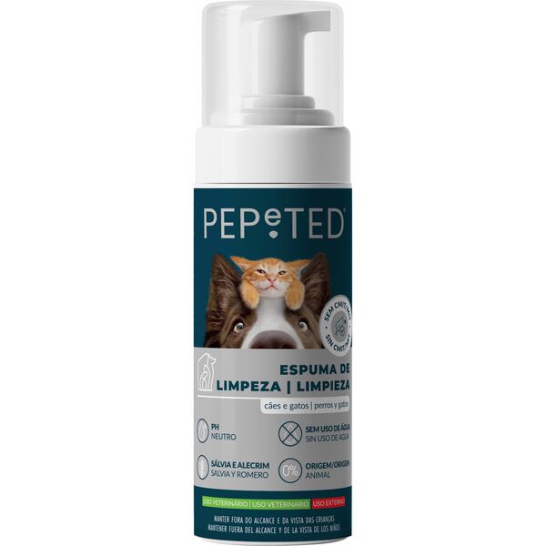 Espuma de Limpeza para Cão e Gato Pepeted