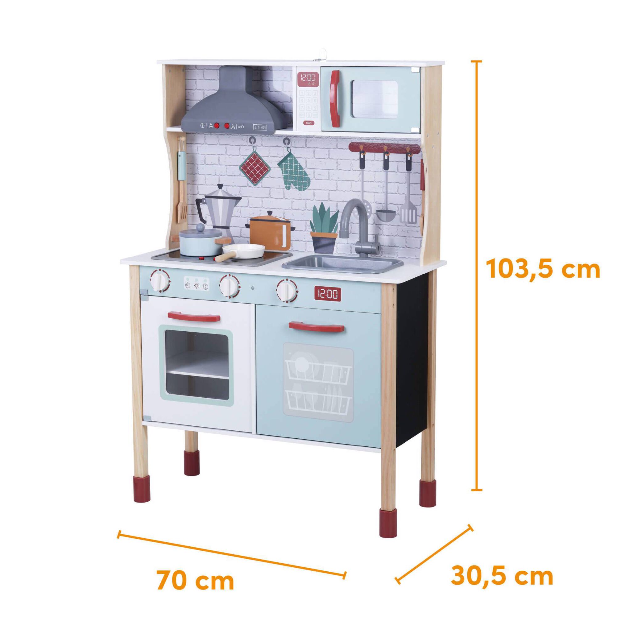 Zoko Play to Grow - Cozinha Grande de Madeira Eletr&oacute;nica