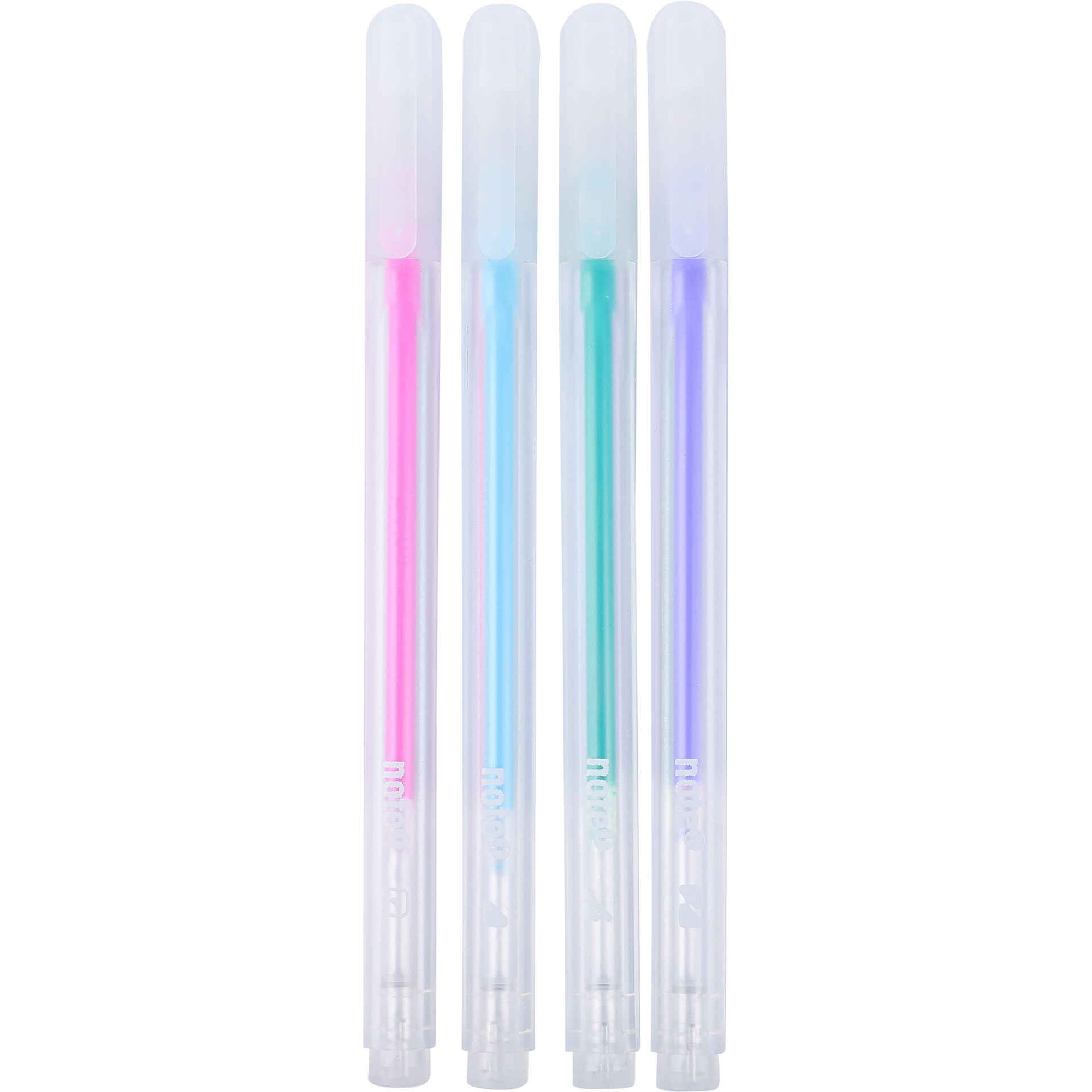 Conjunto 4 Esferogr&aacute;ficas de Tinta Acr&iacute;lica Pastel Note!