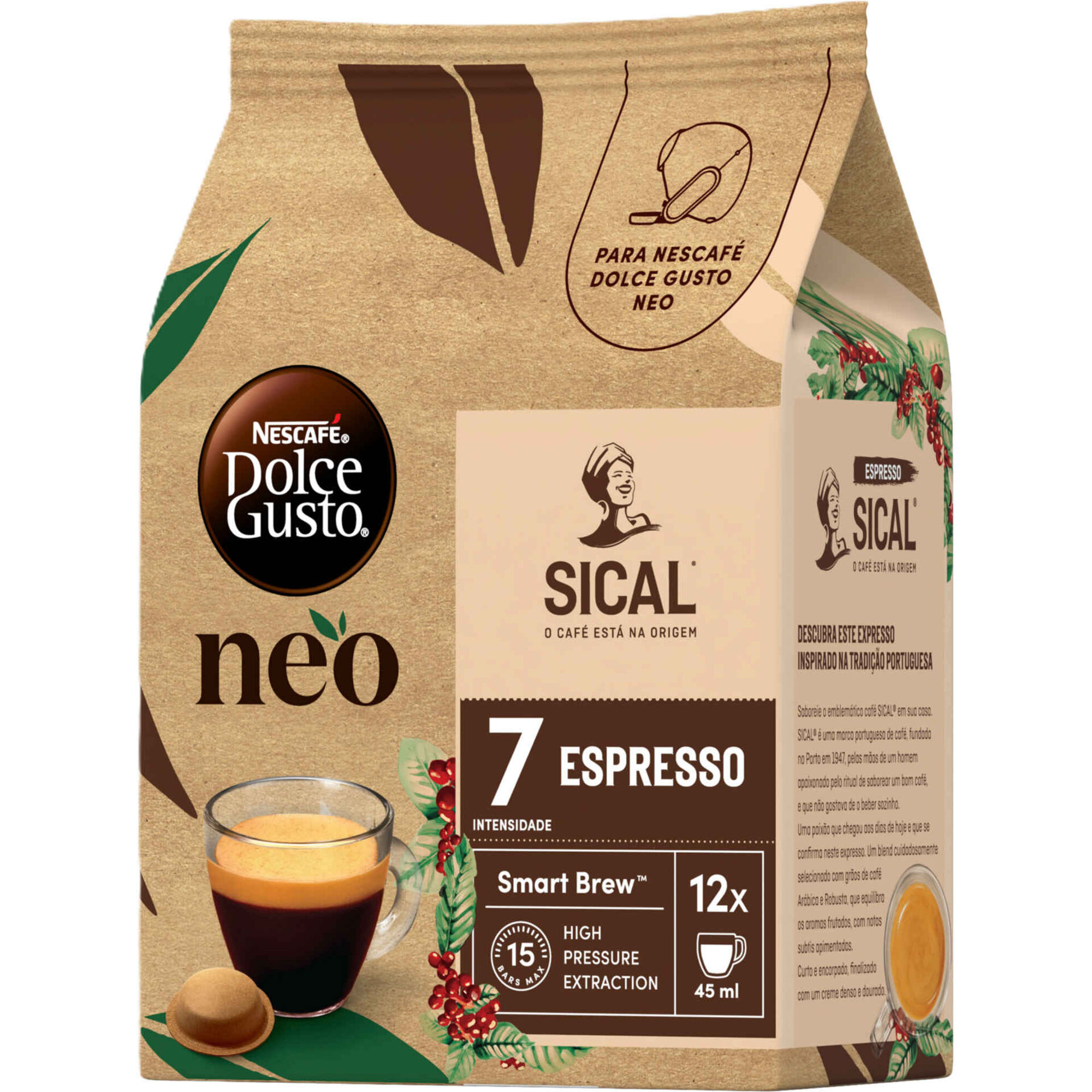 C&aacute;psulas de Caf&eacute; Espresso Sical Int 8 Nescaf&eacute; Dolce Gusto Neo