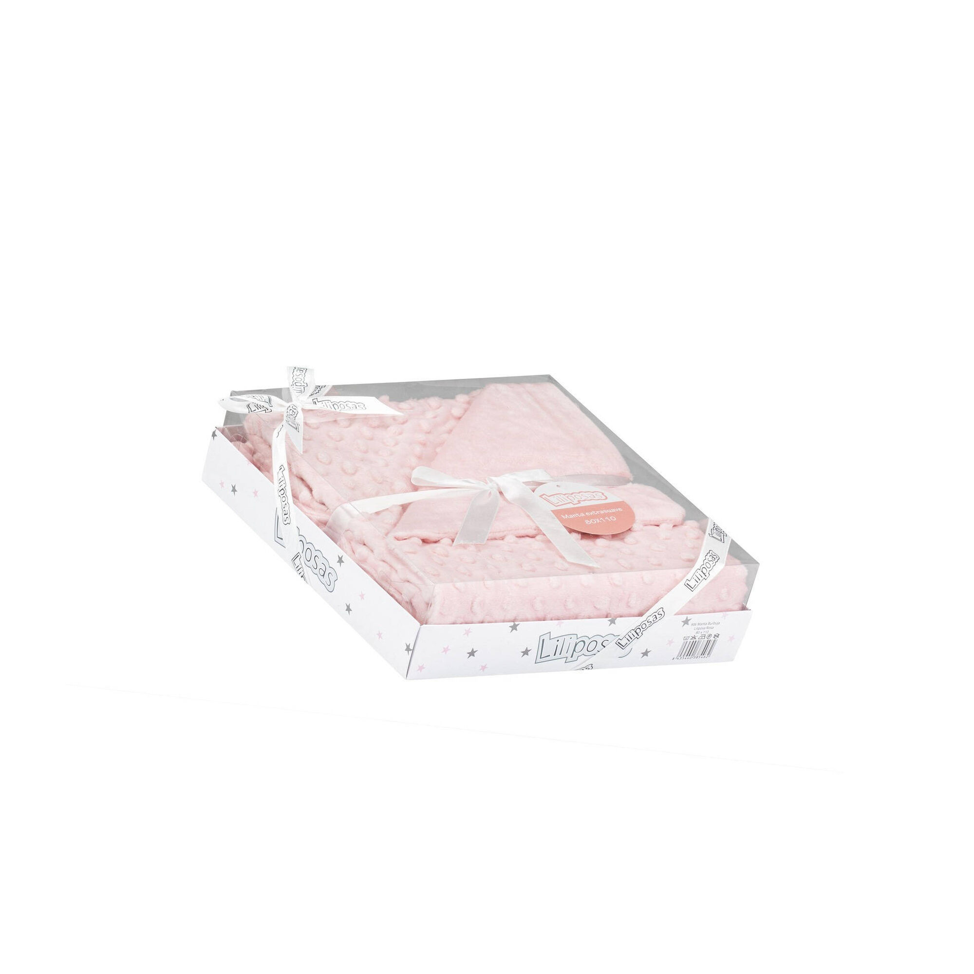 Manta Polar com Bolinhas 110x80cm Rosa