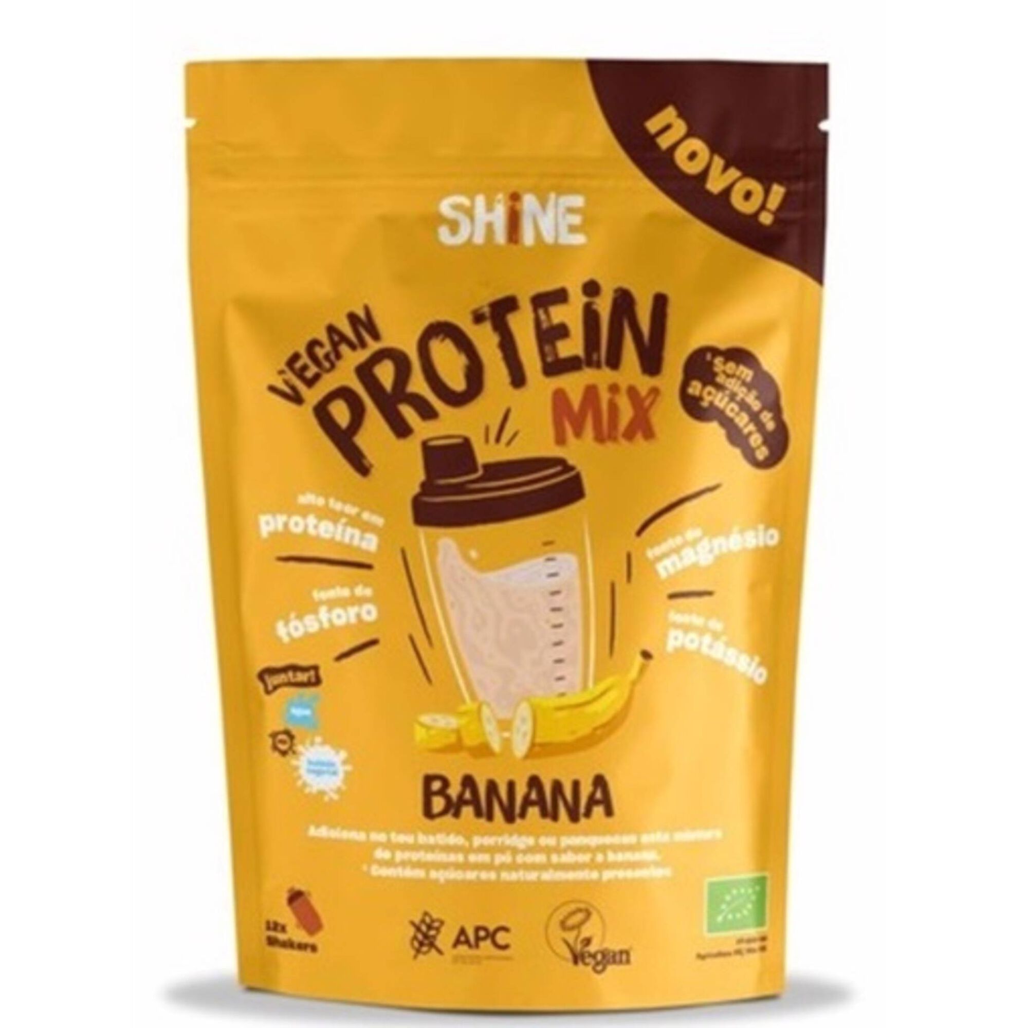 Mix Proteínas Banana Vegan sem Glúten