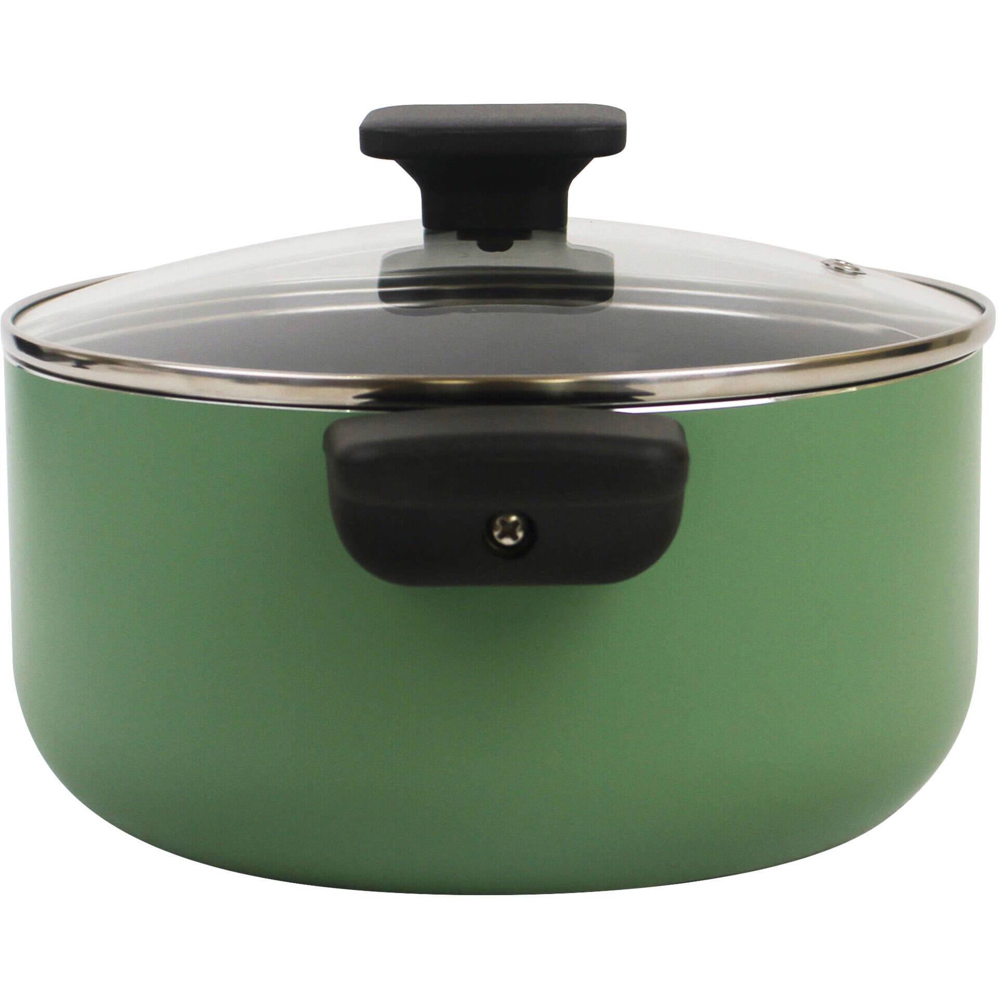 Ca&ccedil;arola 24cm Cer&acirc;mica Square Verde Kasa