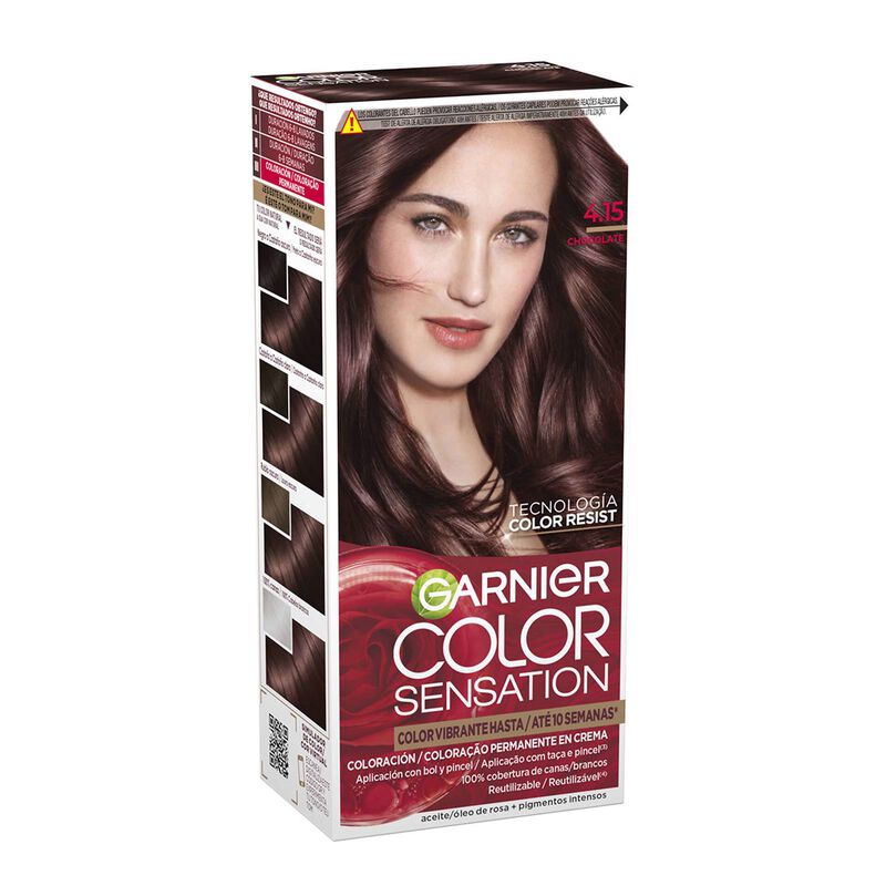 Coloração Permanente Chocolate 4.15. Garnier Color Sensation