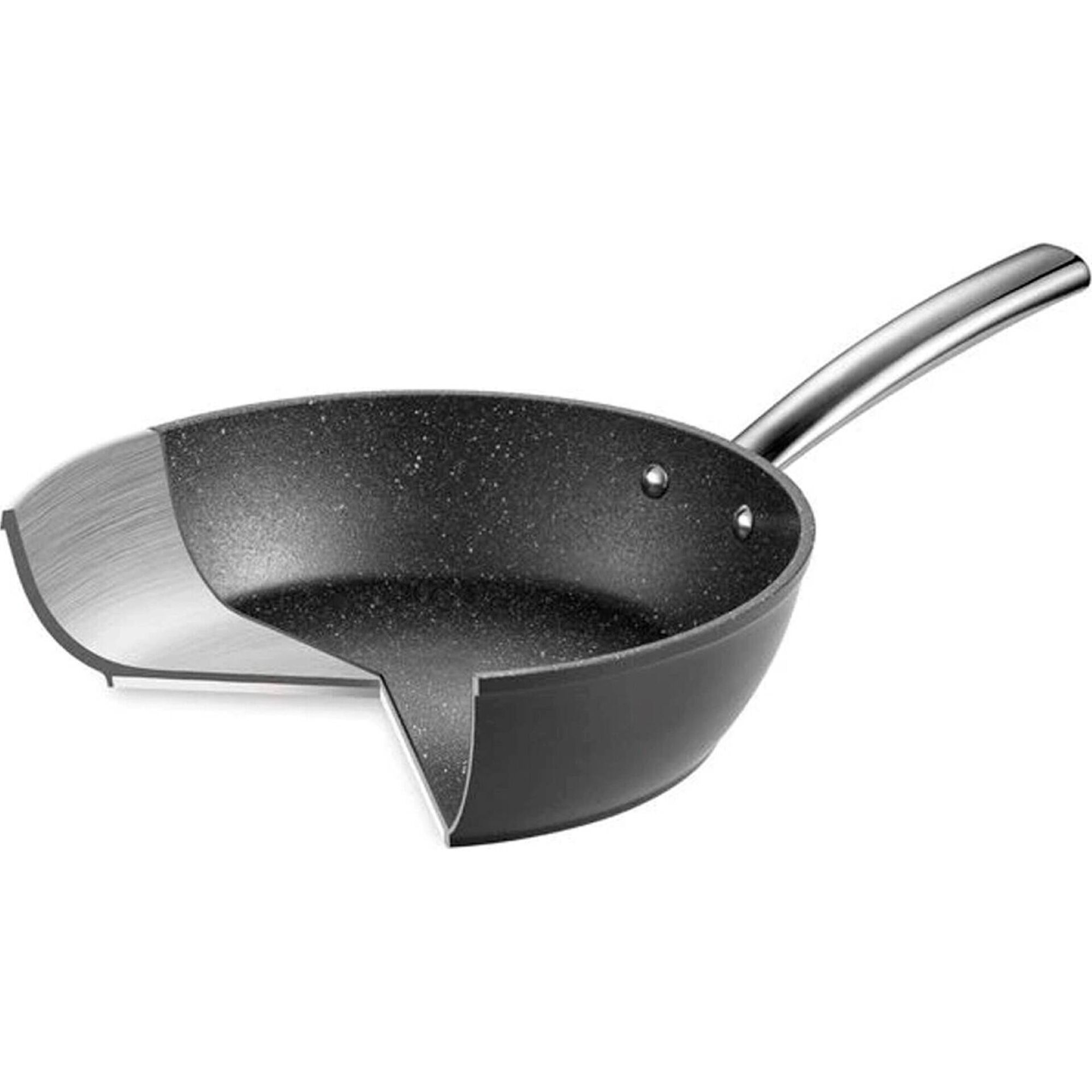 Frigideira Funda com Tampa President 24cm Tescoma