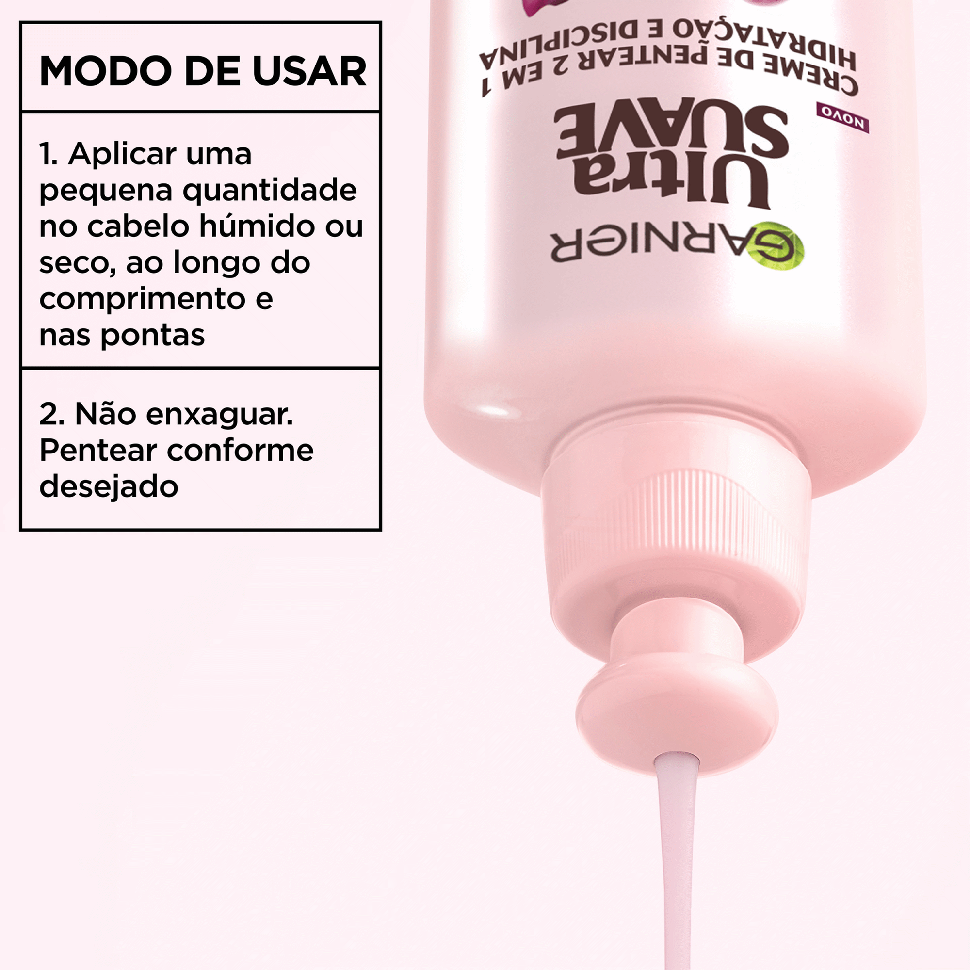 Creme de Pentear Uva Hidratante Regenerador Garnier Ultra Suave