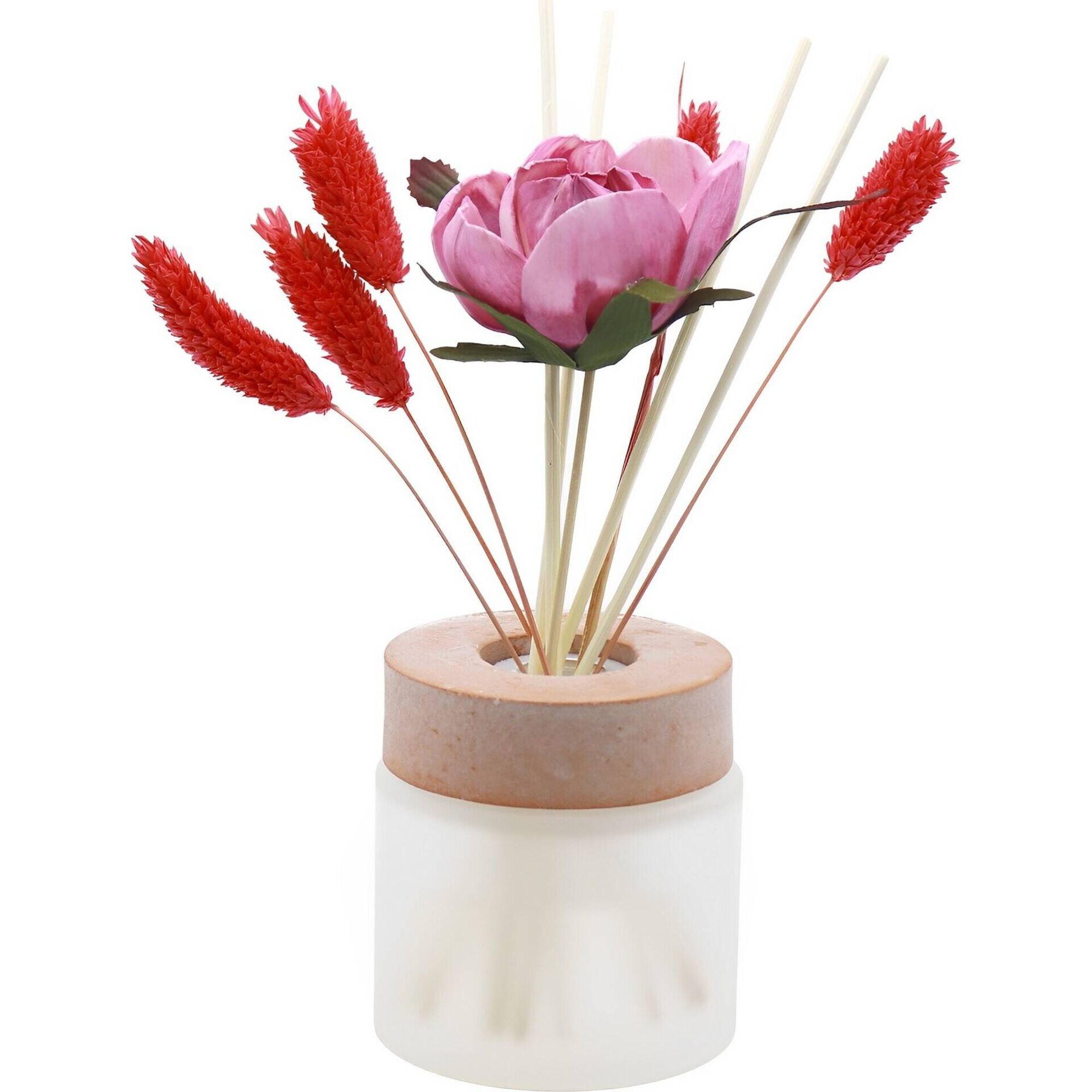 Ambientador Sticks Perfumados 100ml com Flor Vermelha e Rosa Kasa