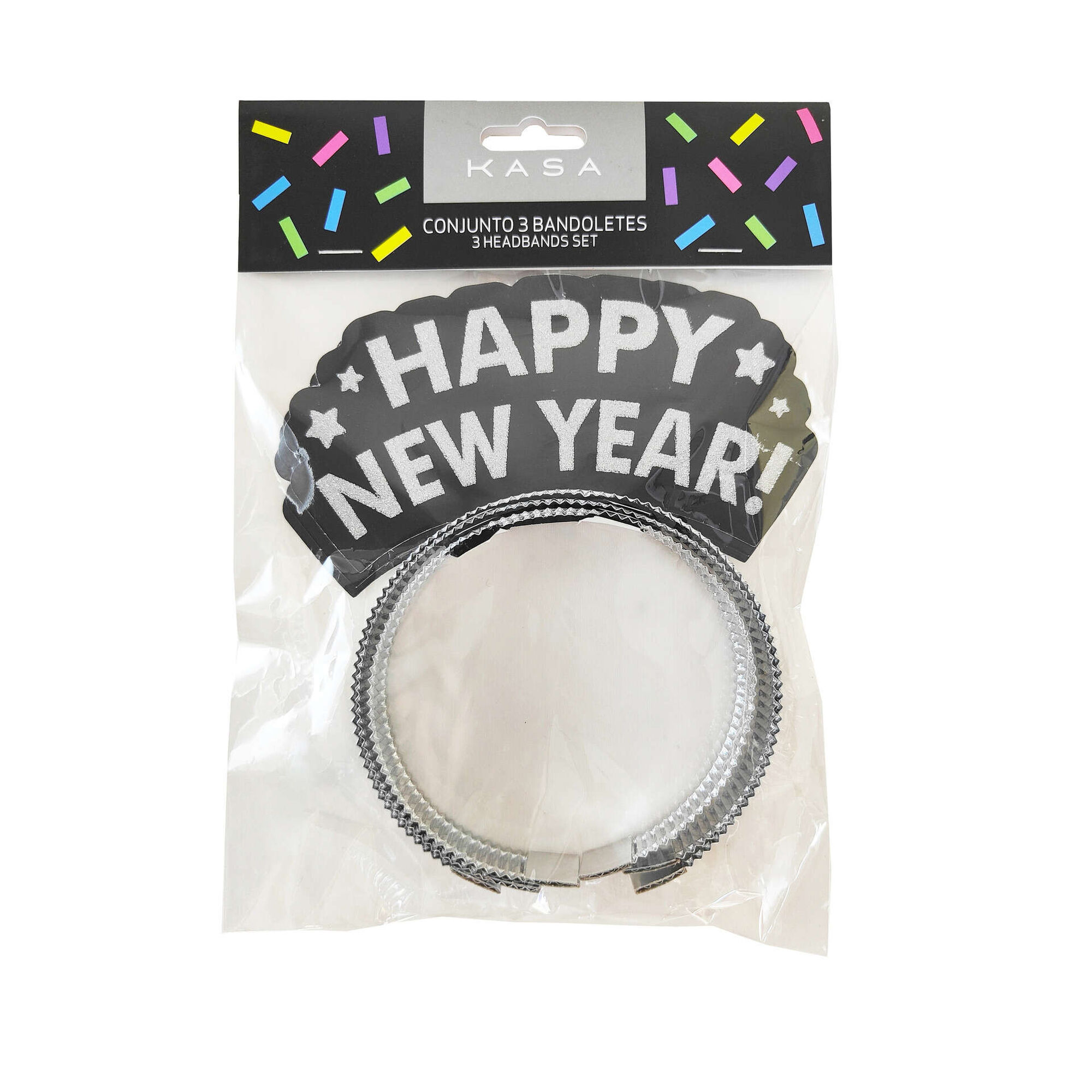 Conjunto 3 Bandoletes Happy New Year