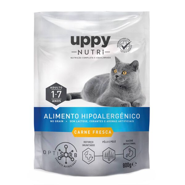 Ração para Gato Adulto Nutri Sem Cereais Frango Uppy Nutri