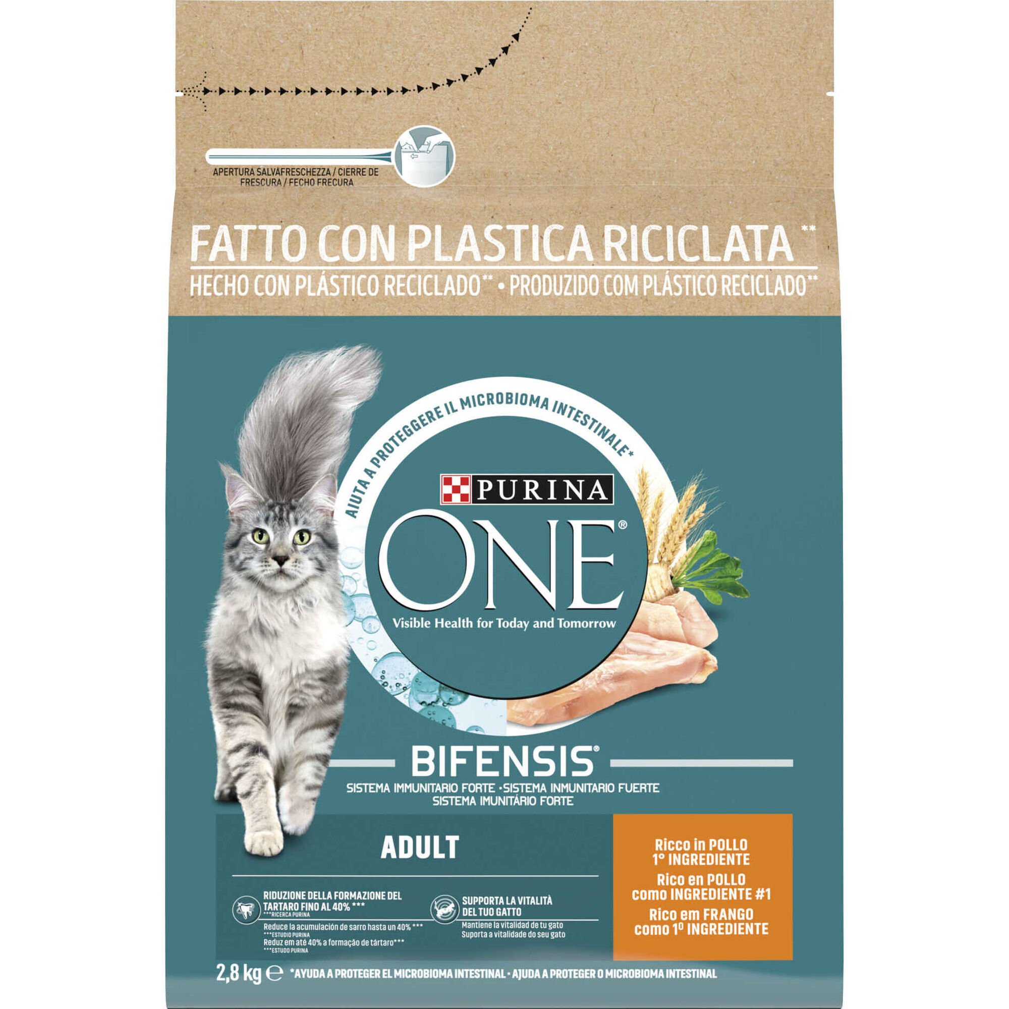 Ra&ccedil;&atilde;o para Gato Adulto Frango Purina One