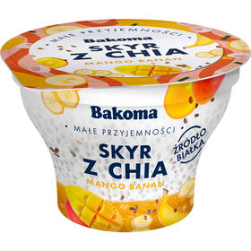 Iogurte Skyr com Chia Manga e Banana Bakoma