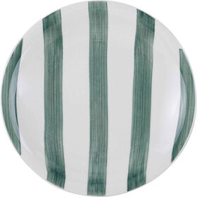 Prato Sobremesa Riscas Irregulares Verde Kasa