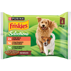 Comida H&uacute;mida para C&atilde;o Adulto Carnes em Molho Purina Friskies