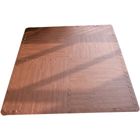 Conjunto de 6 Tapetes de Prote&ccedil;&atilde;o Efeito Madeira