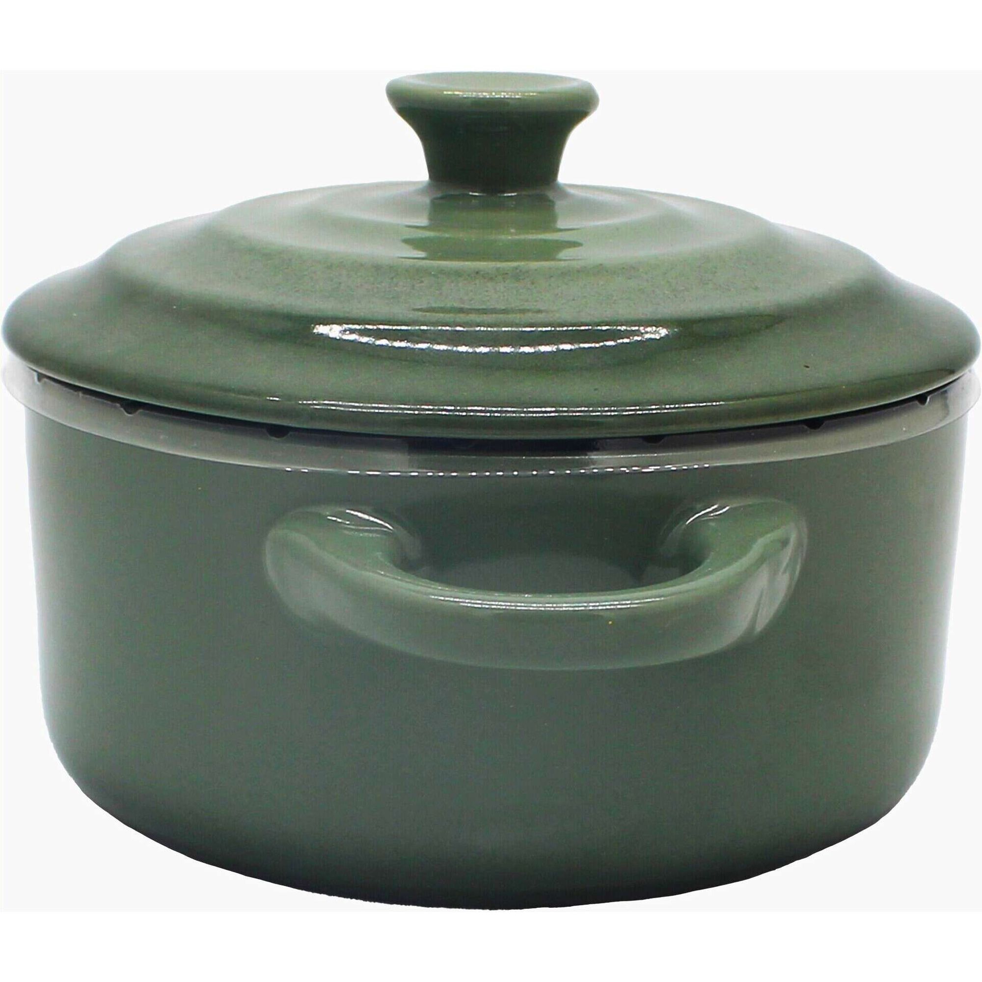 Mini Ca&ccedil;arola para Forno Gr&eacute;s 700ml Verde