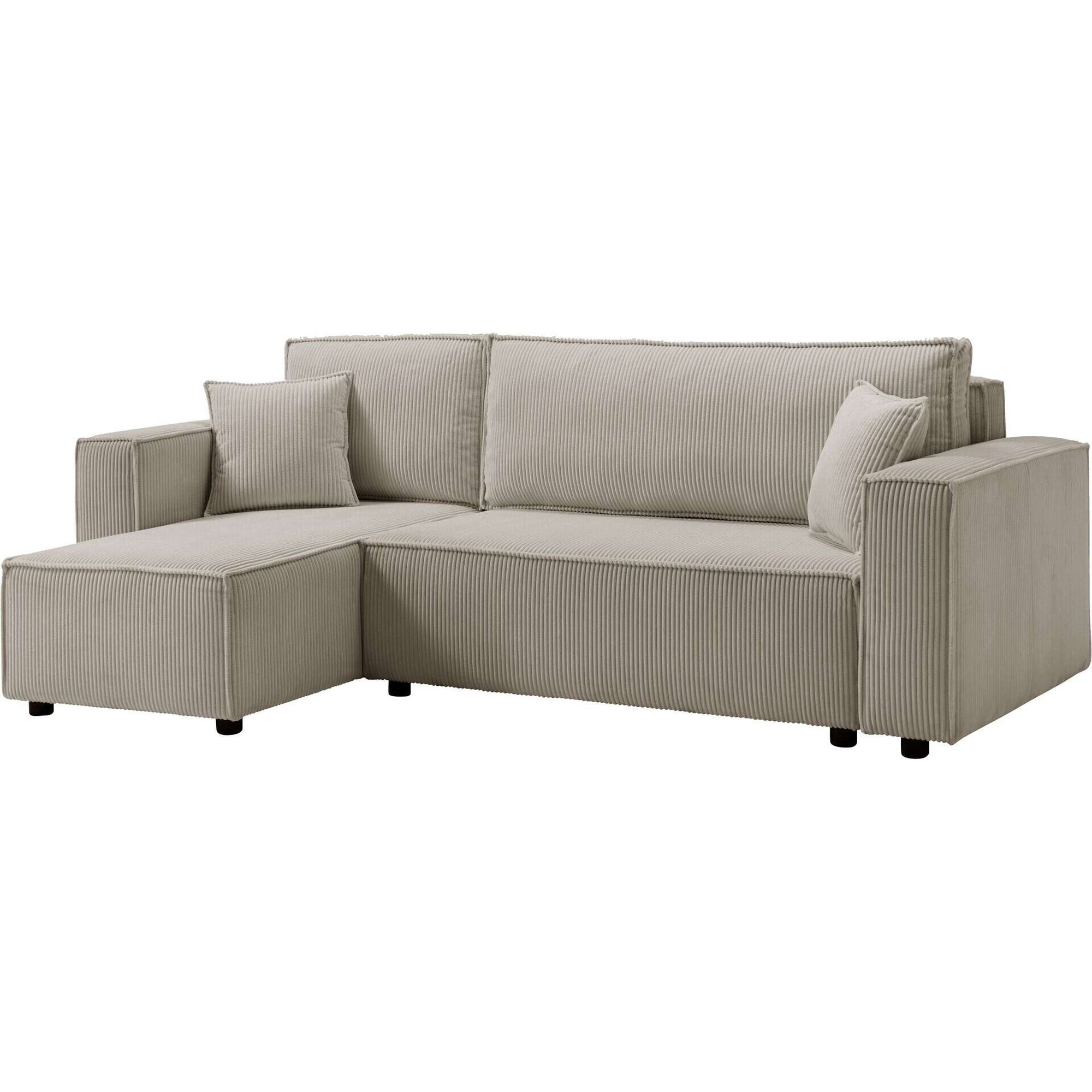 Sof&aacute; Cama 3 Lugares Chaise Longue Scott Kasa