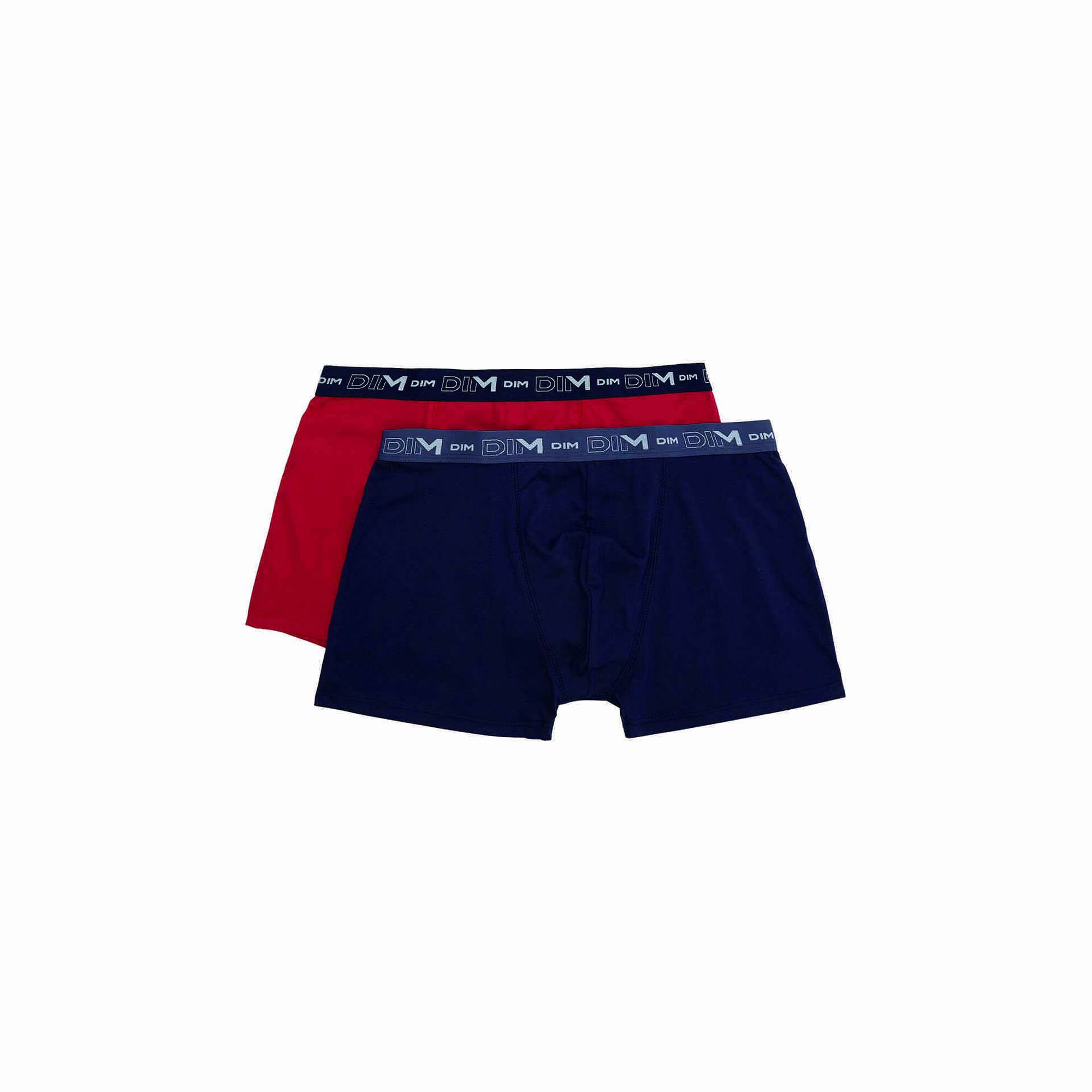 Conjunto 2 Boxers Azul e Vermelho Homem