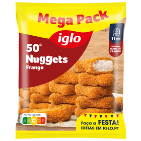 Capitão Iglo Nuggets de Frango Congelados, 50 unidades, 1,042 kg