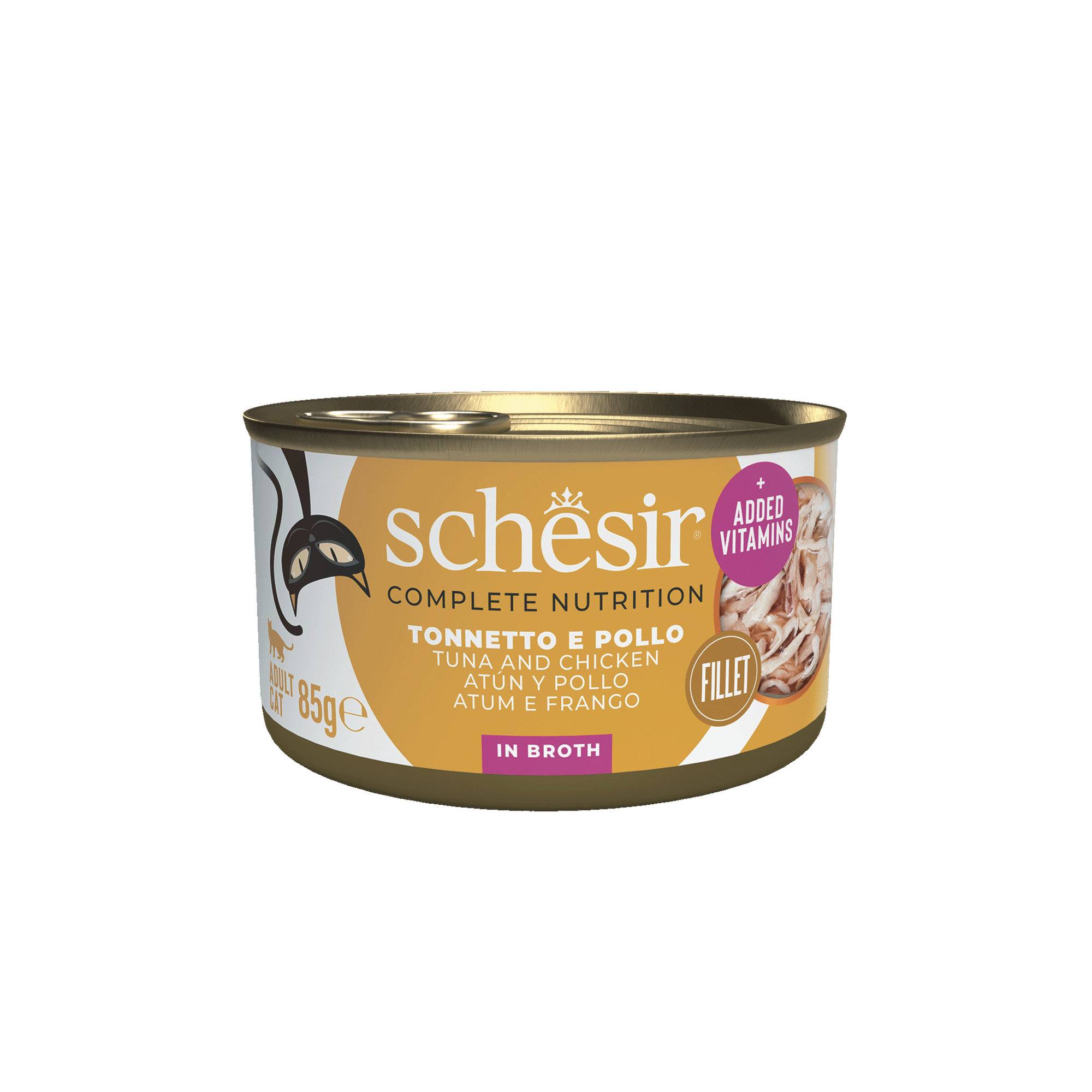 Comida H&uacute;mida para Gato Atum e Frango Schesir