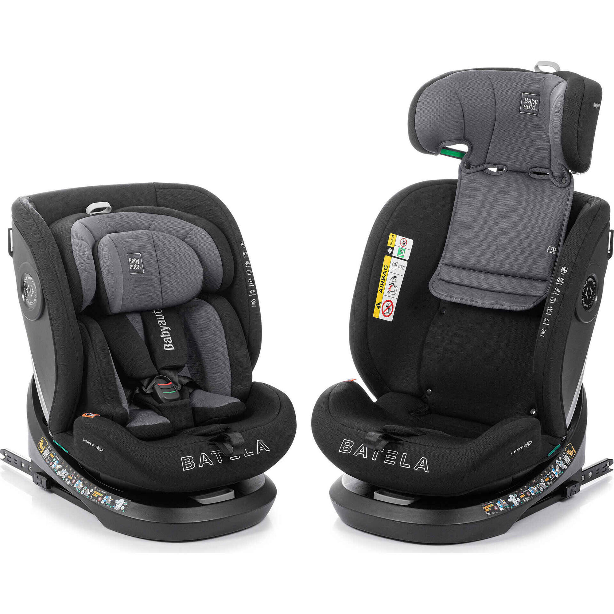 Cadeira Auto I-Size 40-150 Batela Cinza Babyauto