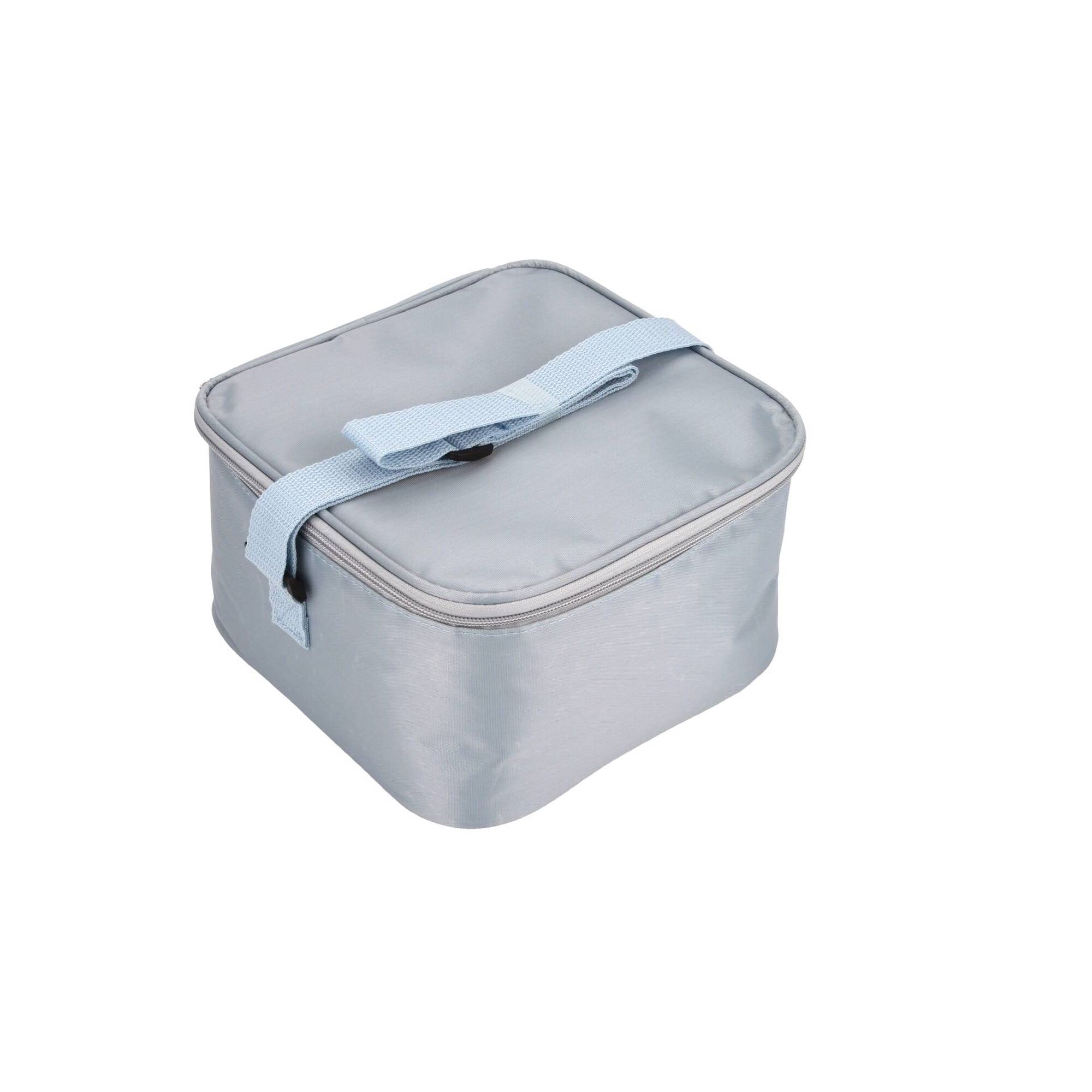 Conjunto Saco T&eacute;rmico Tiracolo e 3 Caixas Azul 4 My Lunch Kasa