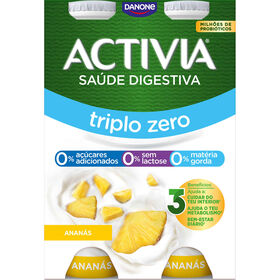 Bifidus L&iacute;quido Triplo 0% Anan&aacute;s sem Lactose Activia Danone