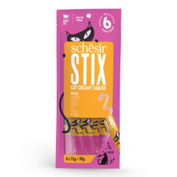 Puré para Gato Stix Frango Schesir