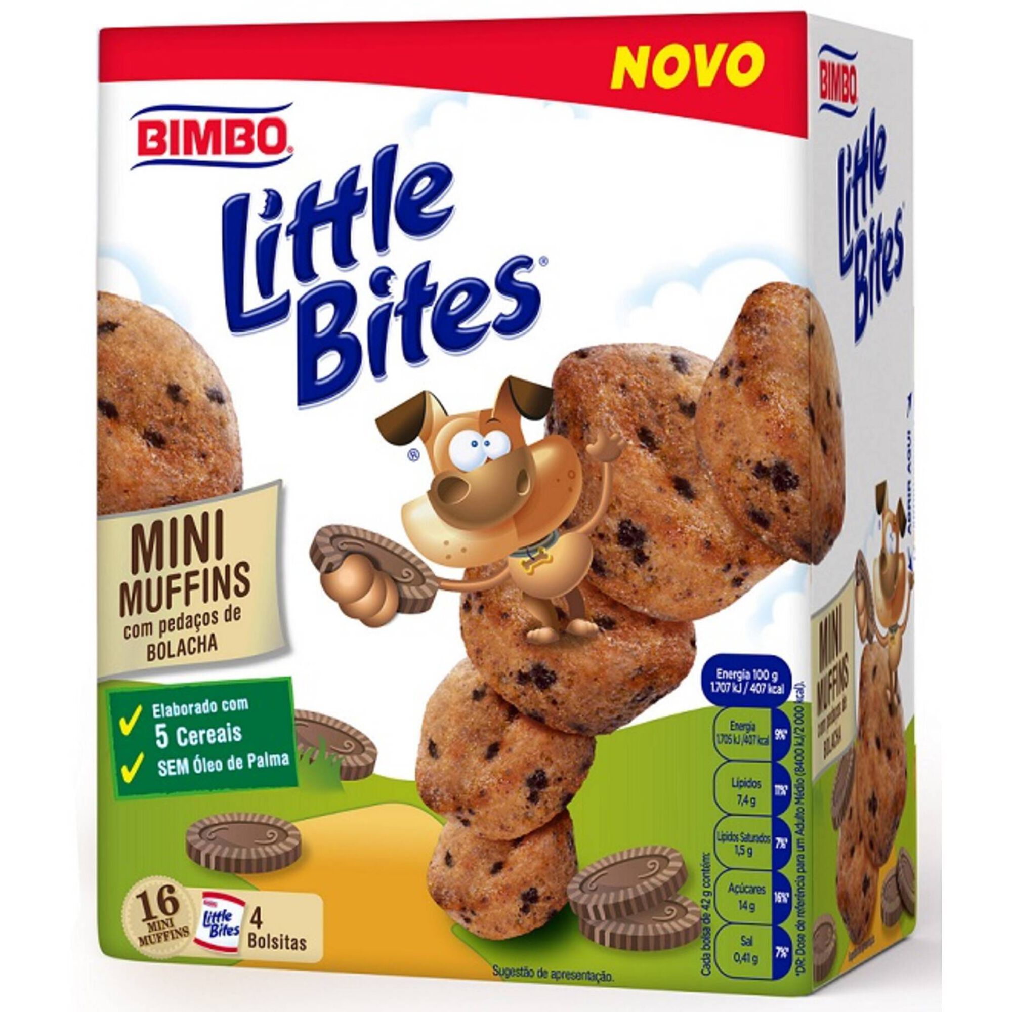 Mini Muffins Little Bites emb. 168 gr (4 un) Bimbo Continente Online