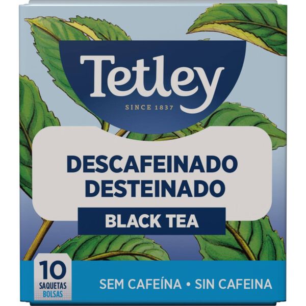 Chá Preto Descafeinado Saquetas Tetley