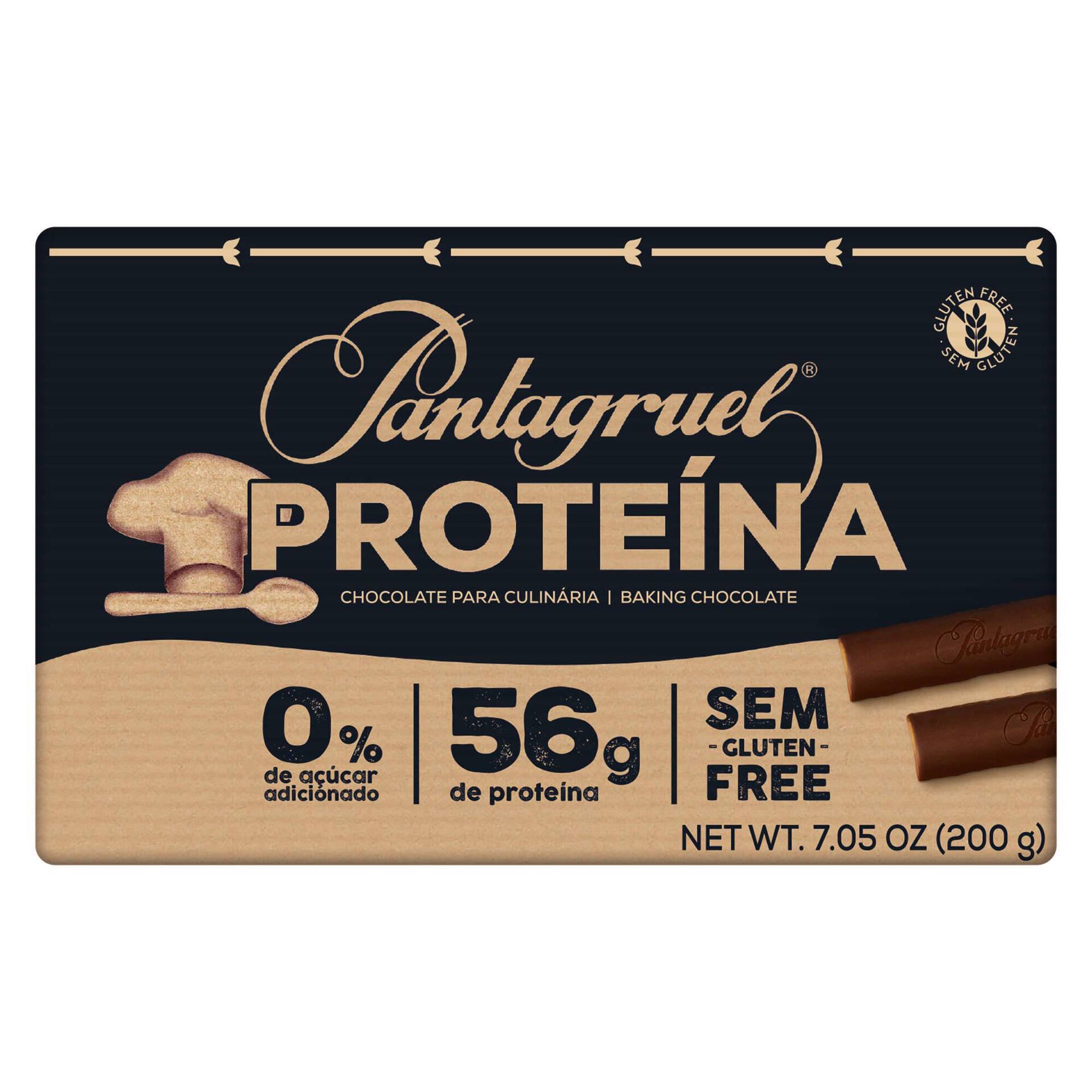 Tablete de Chocolate Culinária Proteico sem Glúten