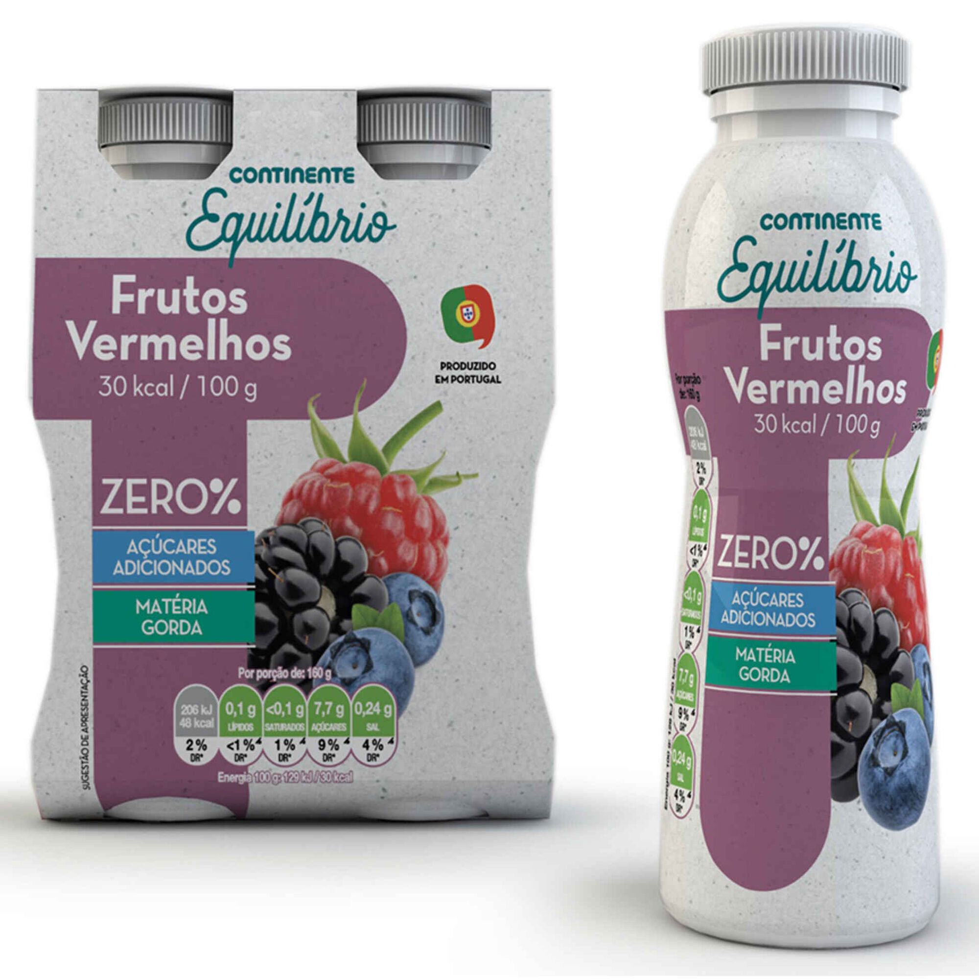 Iogurte Líquido Magro Frutos Vermelhos Iogurte Líquido Magro Frutos Vermelhos