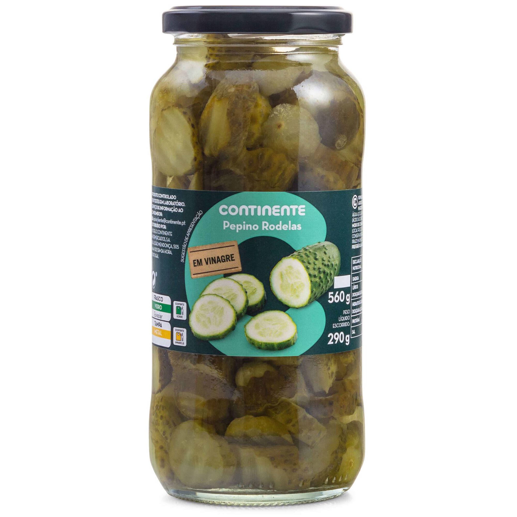 Pepino Rodelas em Vinagre
