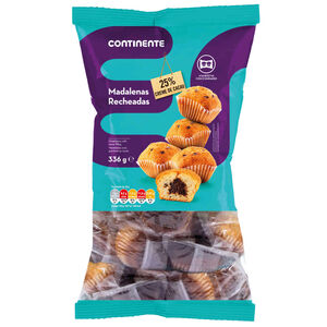 Madalenas Recheadas com Cacau Continente